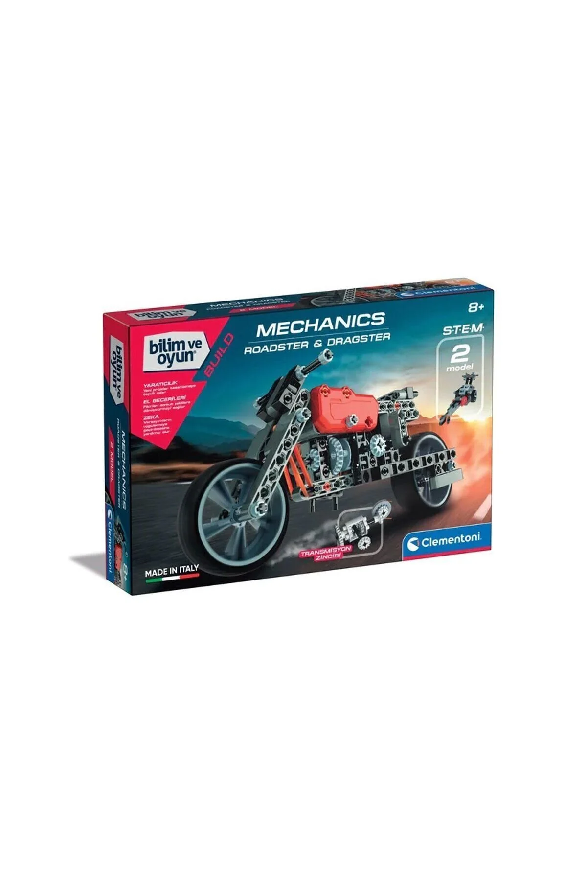 اسباب بازی های نوزاد و فعالیتی آزمایشگاه مکانیکی ROADSTAR DRAGSTAR 75079 Clementoni