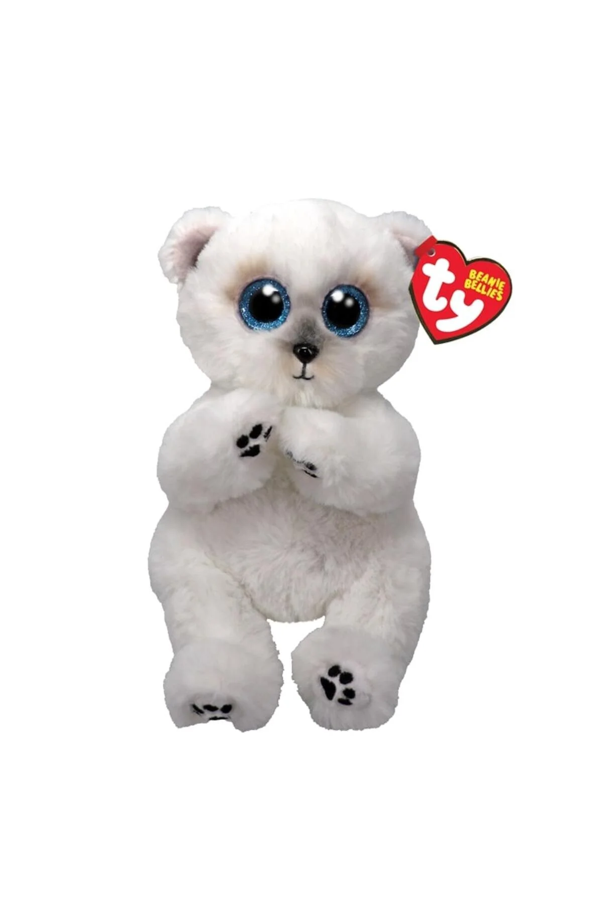 اسباب بازی های پشمی TY BEANIE BELLIES WUZZY WHITE BEAR 20CM TY Beanie Boos