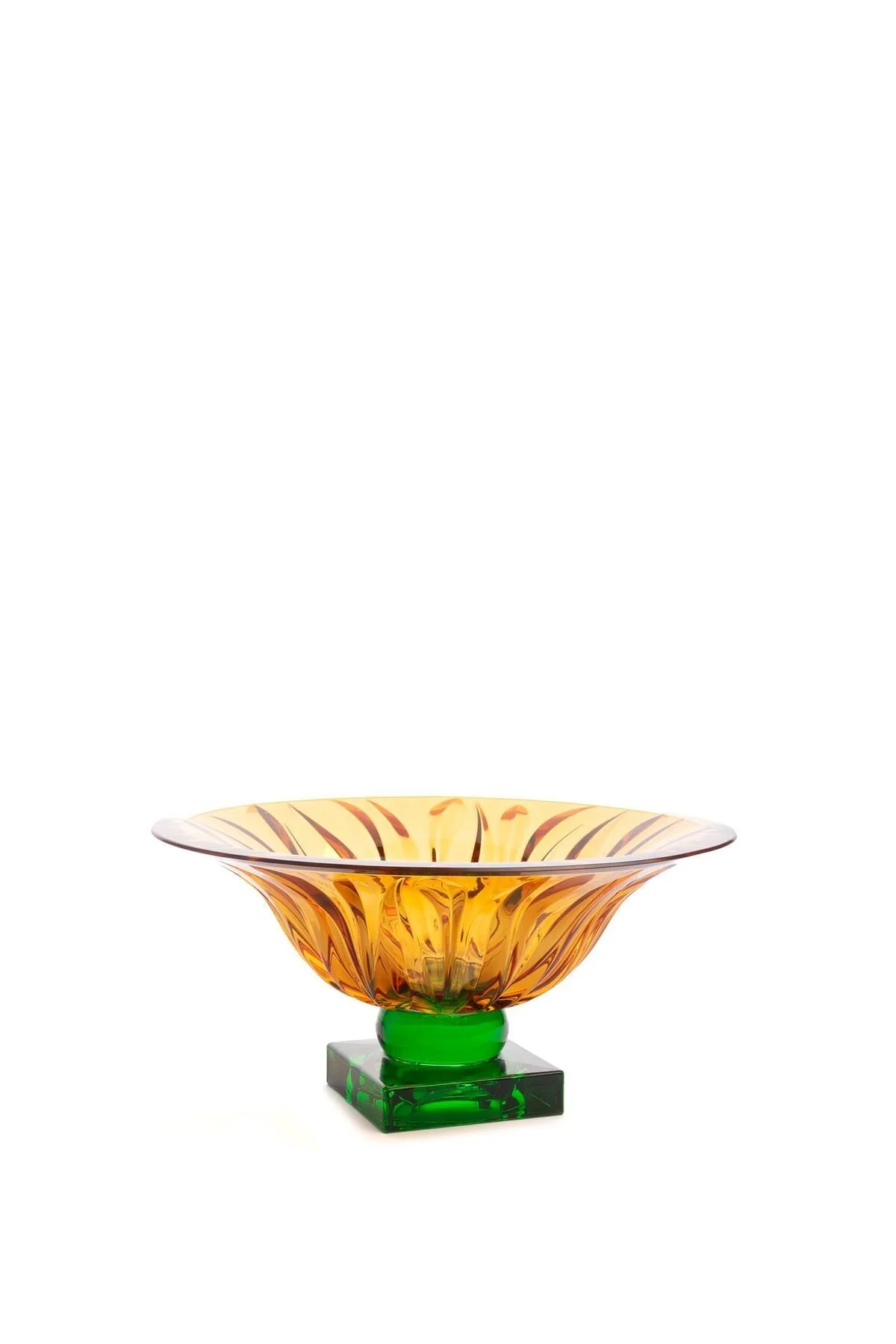 مصرفی های خانگی MIKASA MOOR P340.364564 گلدان شیشه ای سبز کهربا 15X33CM Mikasa Moor