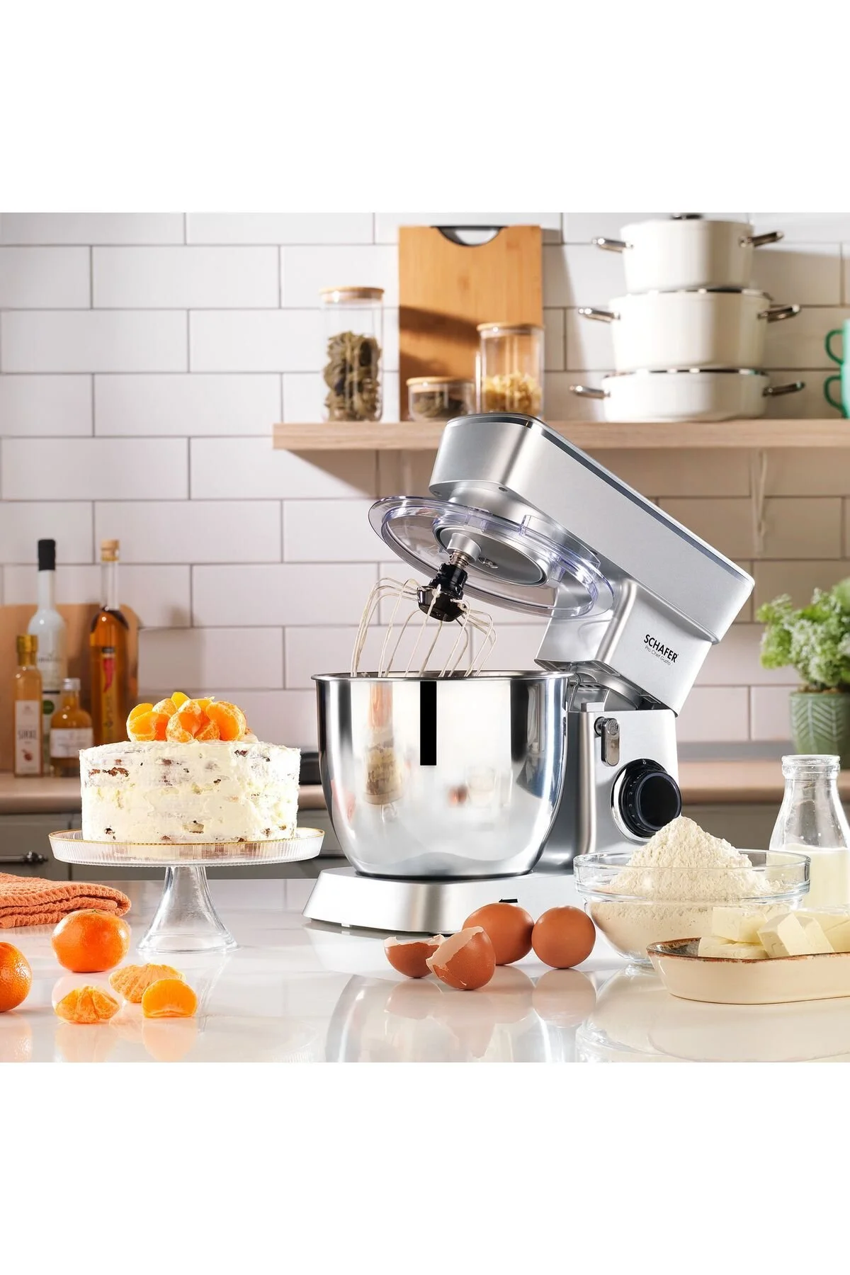 میکسر و ست ایستاده PROCHEF GUSTO SILVER Schafer