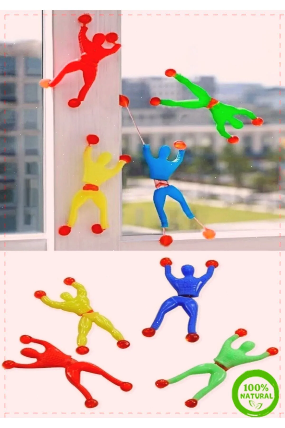 اسباب بازی های فیگور دیگر SPIDERMAN چسبیده به شیشه 5 تکه چندگانه برای دختران و پسران آموزشی OMZ