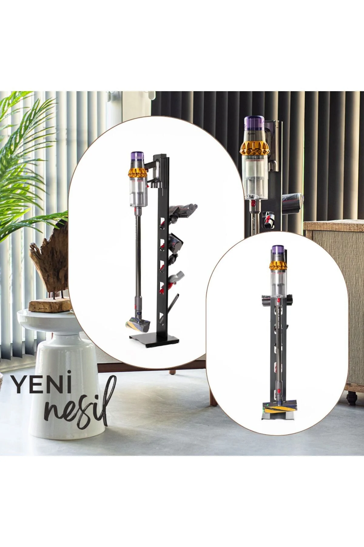 لوازم جانبی جاروبرقی پایه عمودی سازگار با DYSON مدل های V15 V12 V11 V10 V8 thorqtech