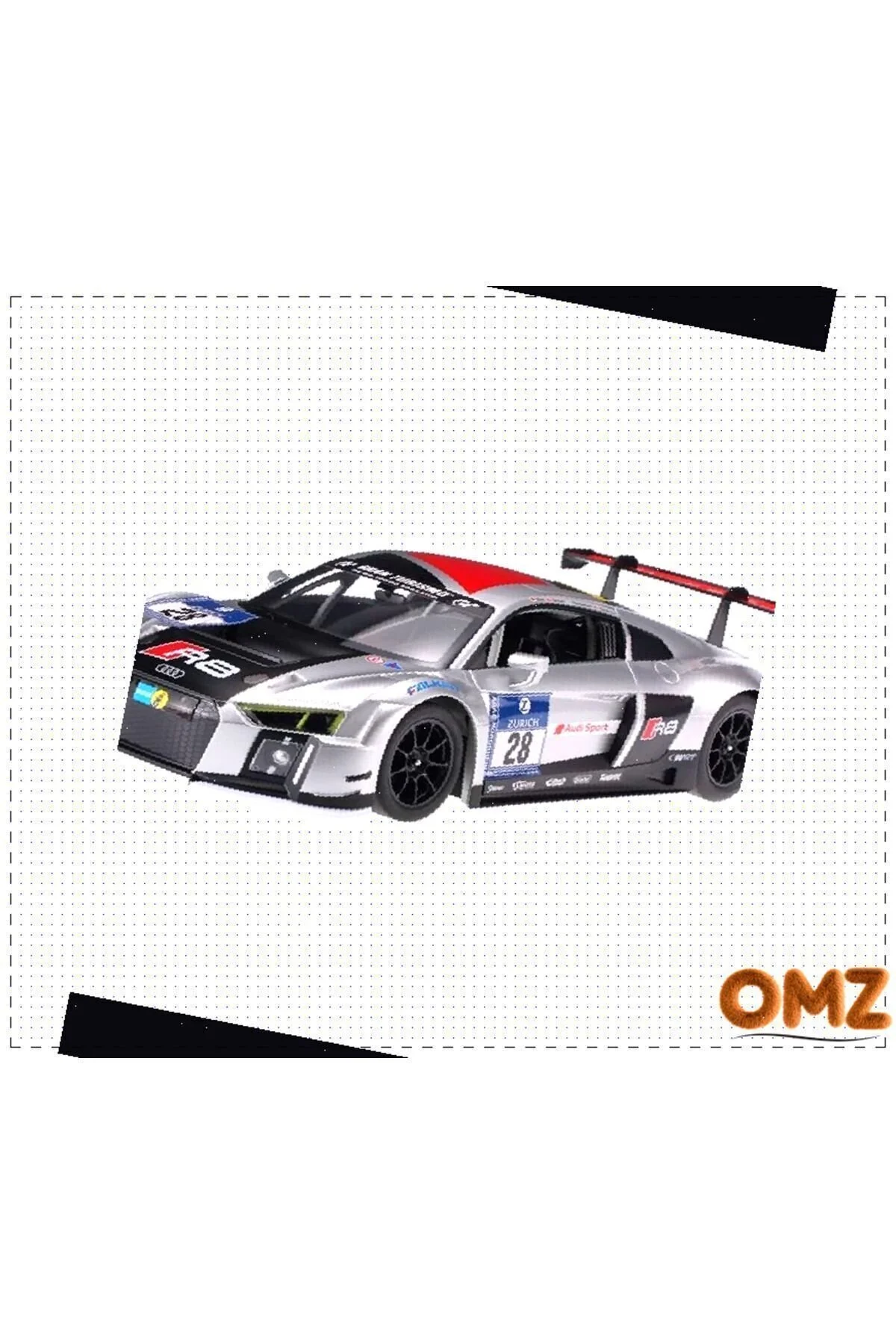فیگور RATAR CONTROLLED 1:14 آئودی R8 LMS دخترانه اسباب بازی پسر بچه آموزشی مونته سوری OMZ