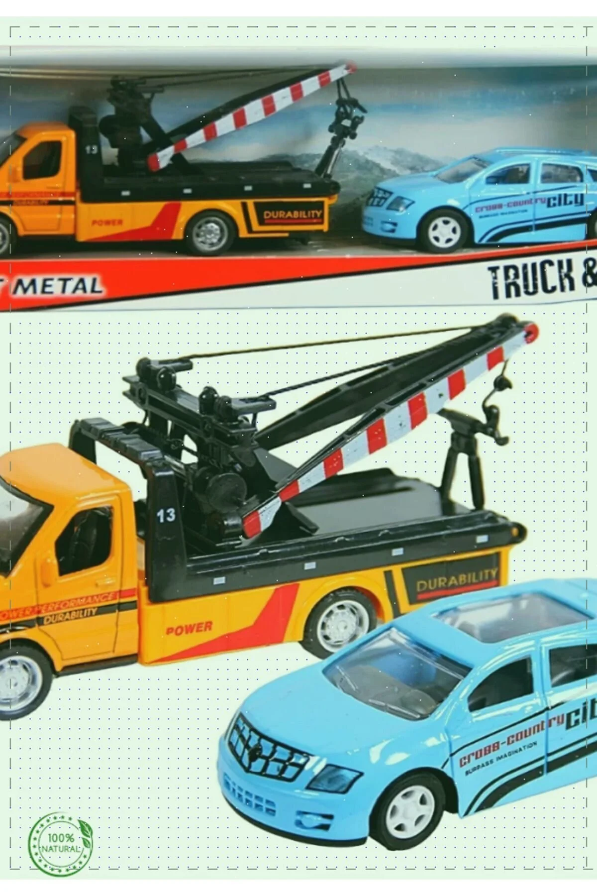 اسباب بازی های فیگور دیگر مجموعه 2 دخترانه و پسرانه PULL DROP TOW VEHICLES آموزشی کودکانه مونته سوری OMZ
