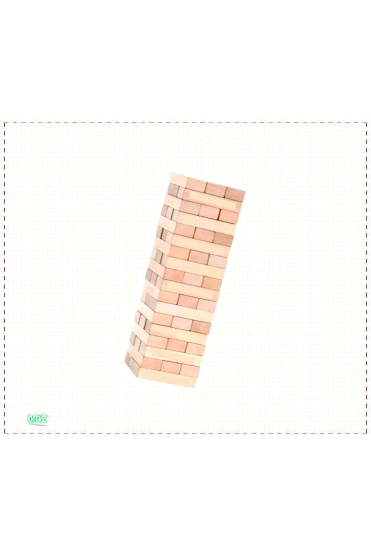 اسباب بازی های فیگور دیگر JENGA 54 PIECES NATURAL WOOD هوش آموزشی توسعه تعادل فعالیت مونته سوری OMZ