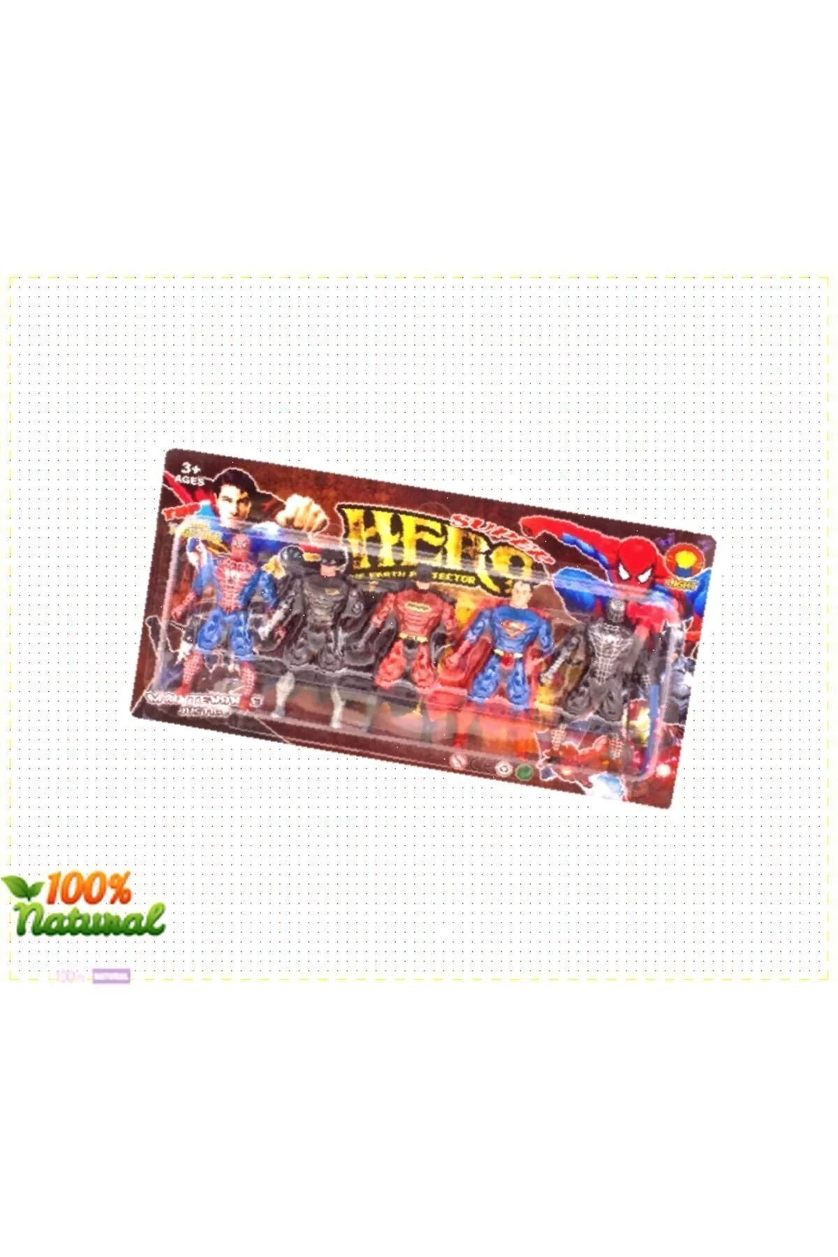 اسباب بازی های فیگور دیگر آموزشی مردانه 5 PECE LIGHTED SUPER HEROES FIGURE SPIDERMAN SUPERMAN BATMAN ZORO VENOM OMZ