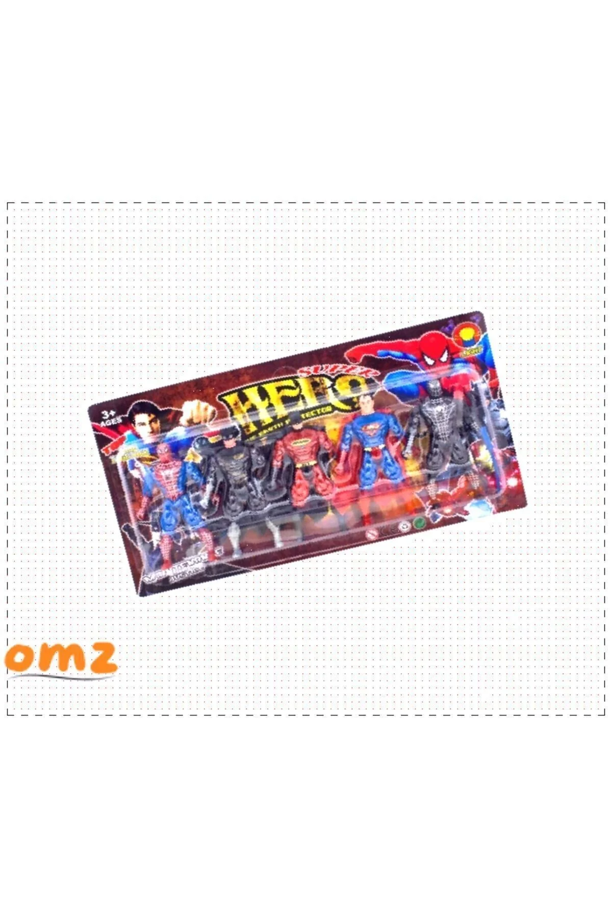 اسباب بازی های فیگور دیگر آموزشی مردانه 5 PECE LIGHTED SUPER HEROES FIGURE SPIDERMAN SUPERMAN BATMAN ZORO VENOM OMZ