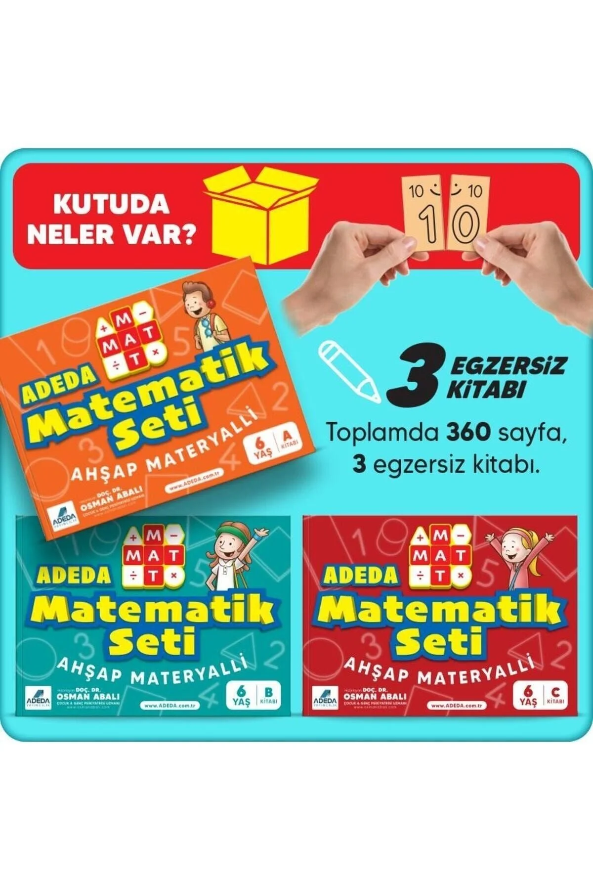 کتاب های فعالیت و آموزشی ریاضیات ADEDA MAT 6 سال مجموعه Adeda Yayınları