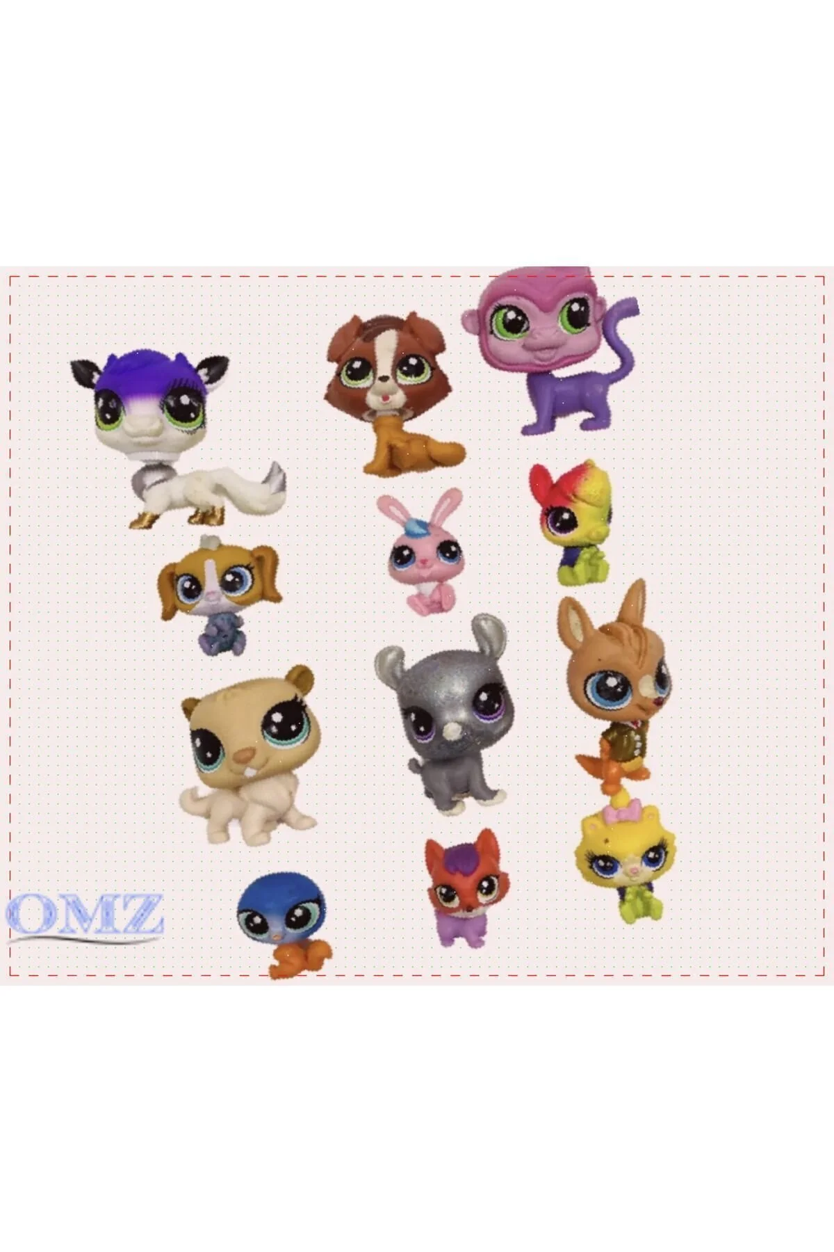 اسباب بازی های فیگور دیگر LITTLEST PETS SHOP MINI TOY 12 LPS GIRL CHILD BOY آموزشی OMZ