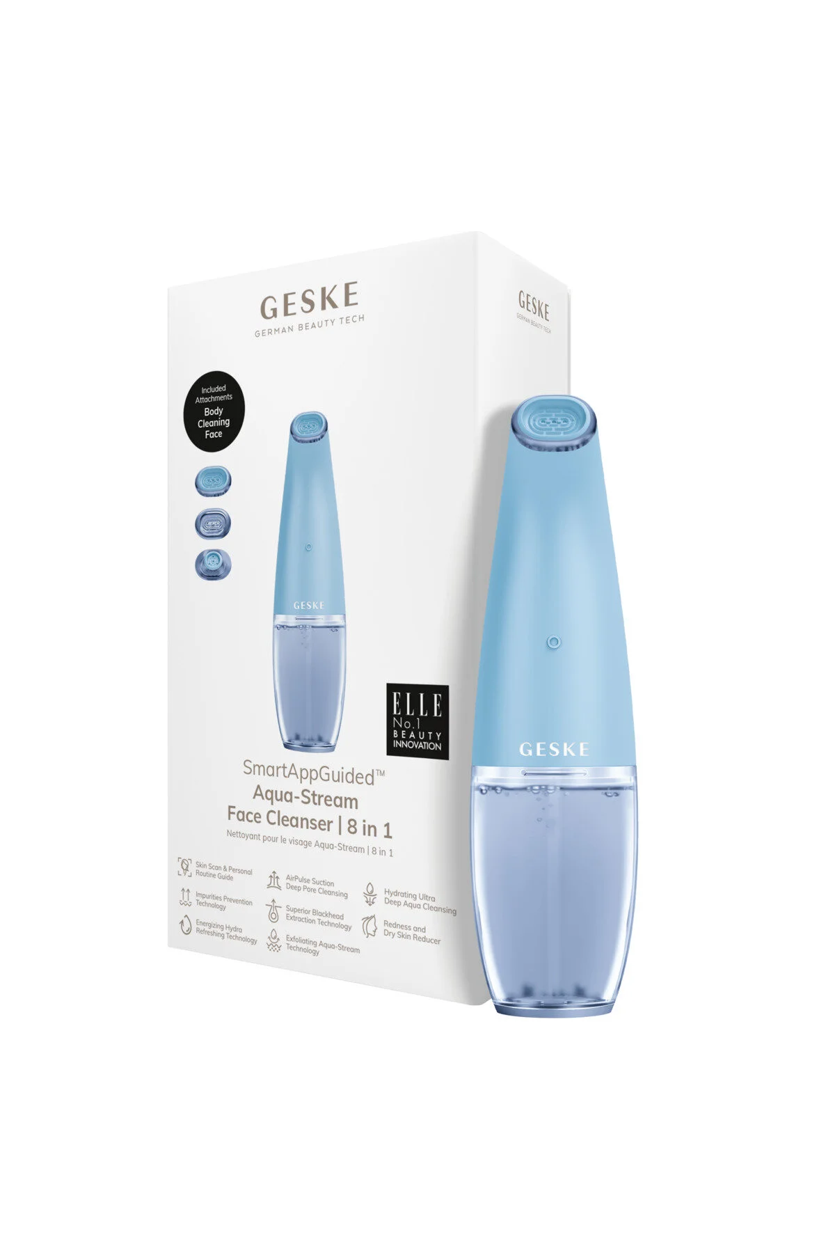 دستگاه مراقبت پوست تمیز کردن صورت 8 در 1 Aqua Stream Face Cleanser  geske