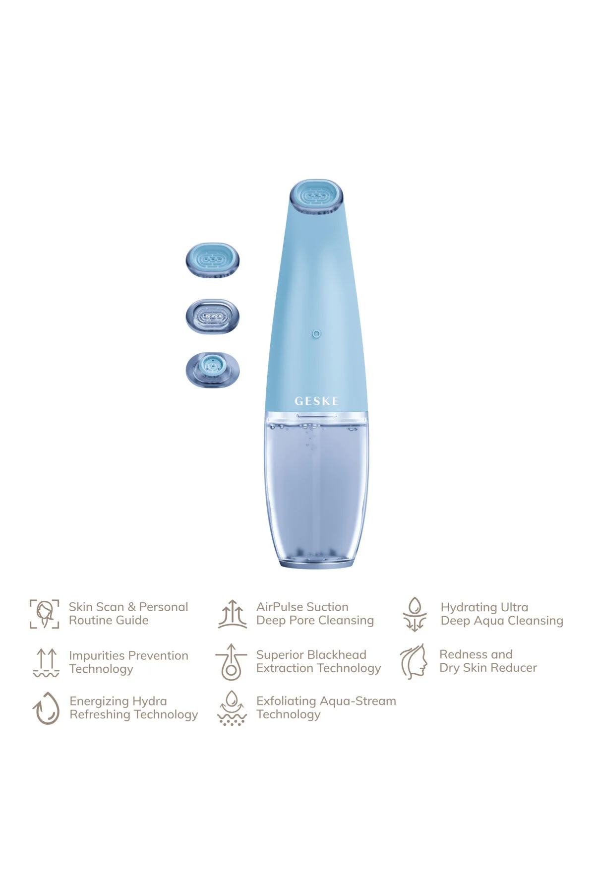 دستگاه مراقبت پوست تمیز کردن صورت 8 در 1 Aqua Stream Face Cleanser  geske