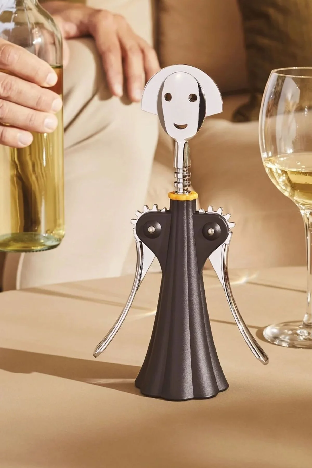 چوب‌پنبه بازکن سیاه آنا G مشکی اورجینال Alessi