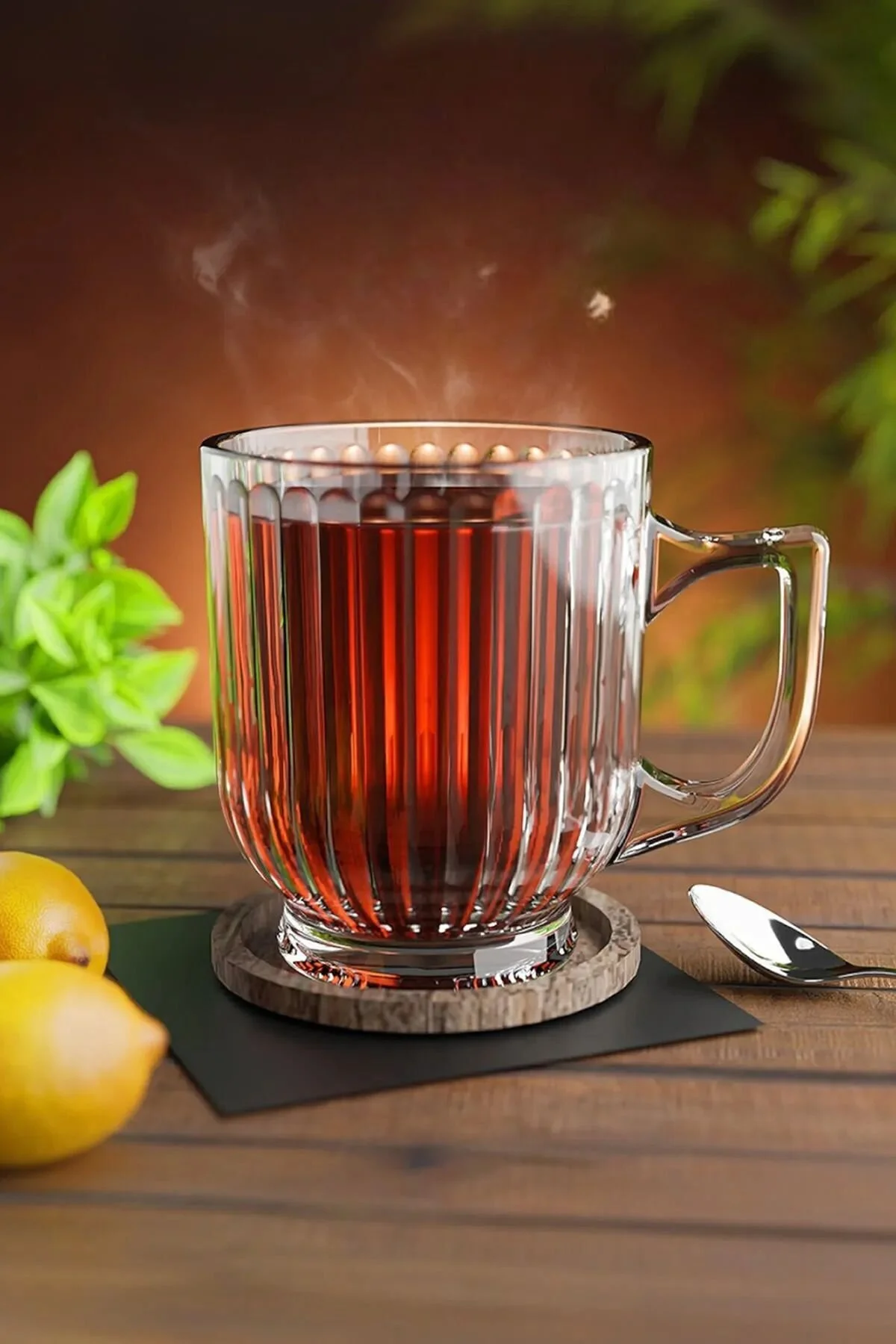 لیوان مجموعه 6 فنجان چای کریستال YzHome