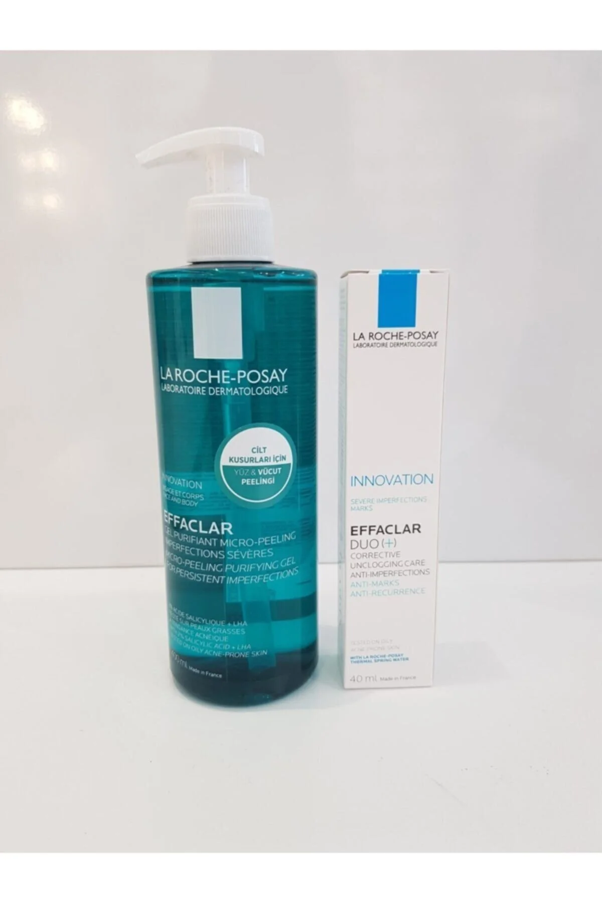 La Roche Posay ژل پاک کننده میکرو افاکلار افاکلار لاروش پوزی 400 میلی لیتر + دو 40 میلی لیتر