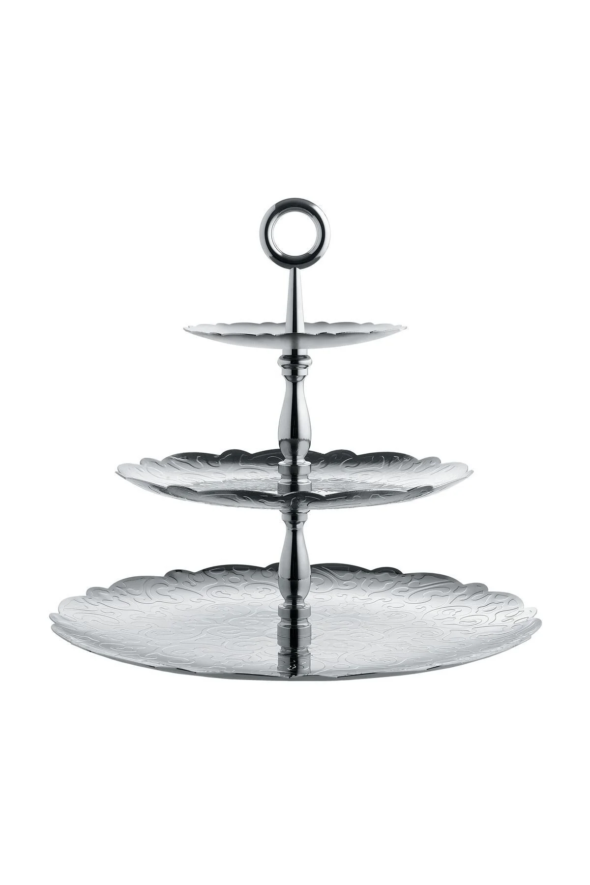 بشقاب نقره‌ای خدمات 3 استوری اورجینال Alessi