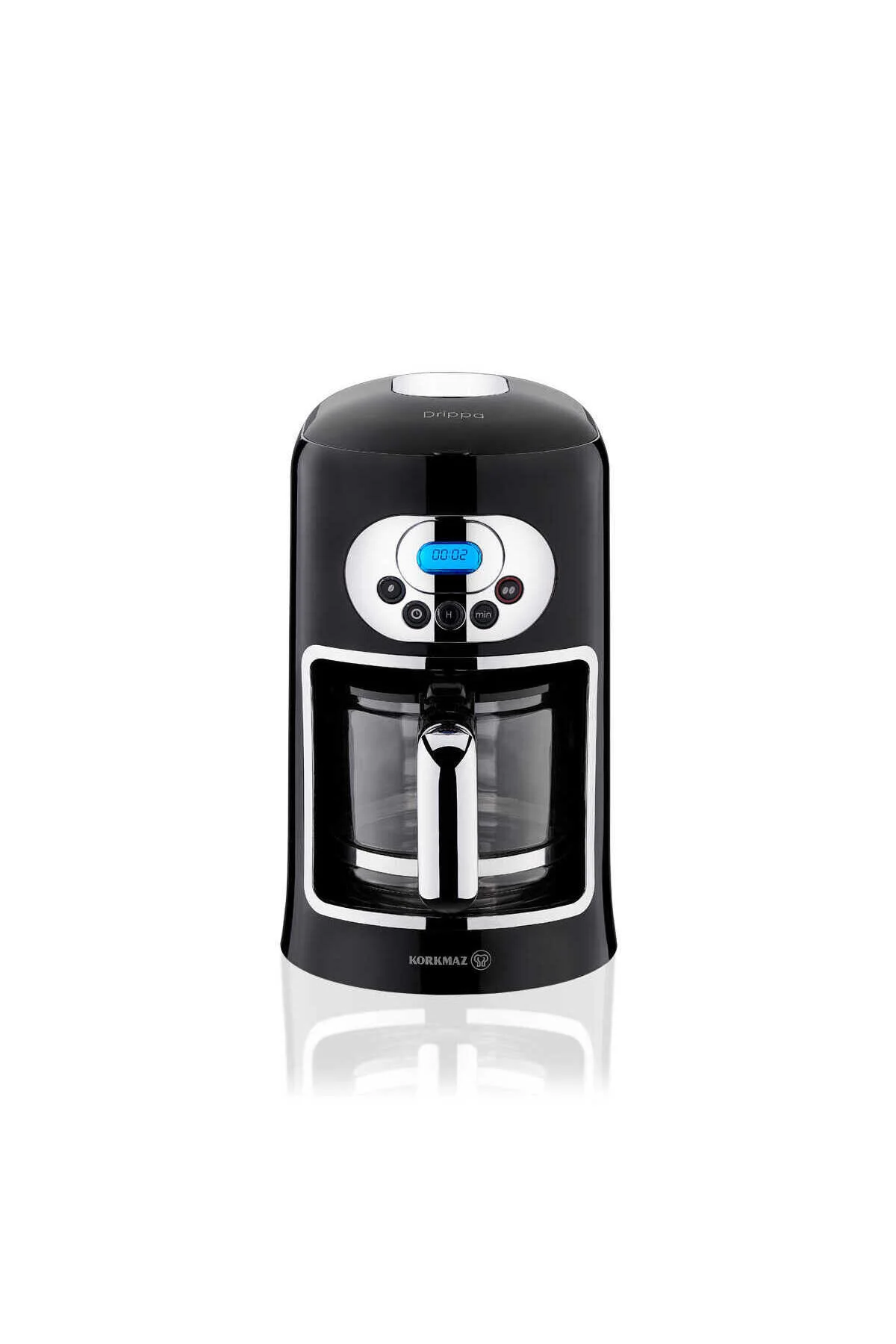 قهوه ساز فیلتری دستگاه فیلتر سیاه DRIPPA LCD KORKMAZ