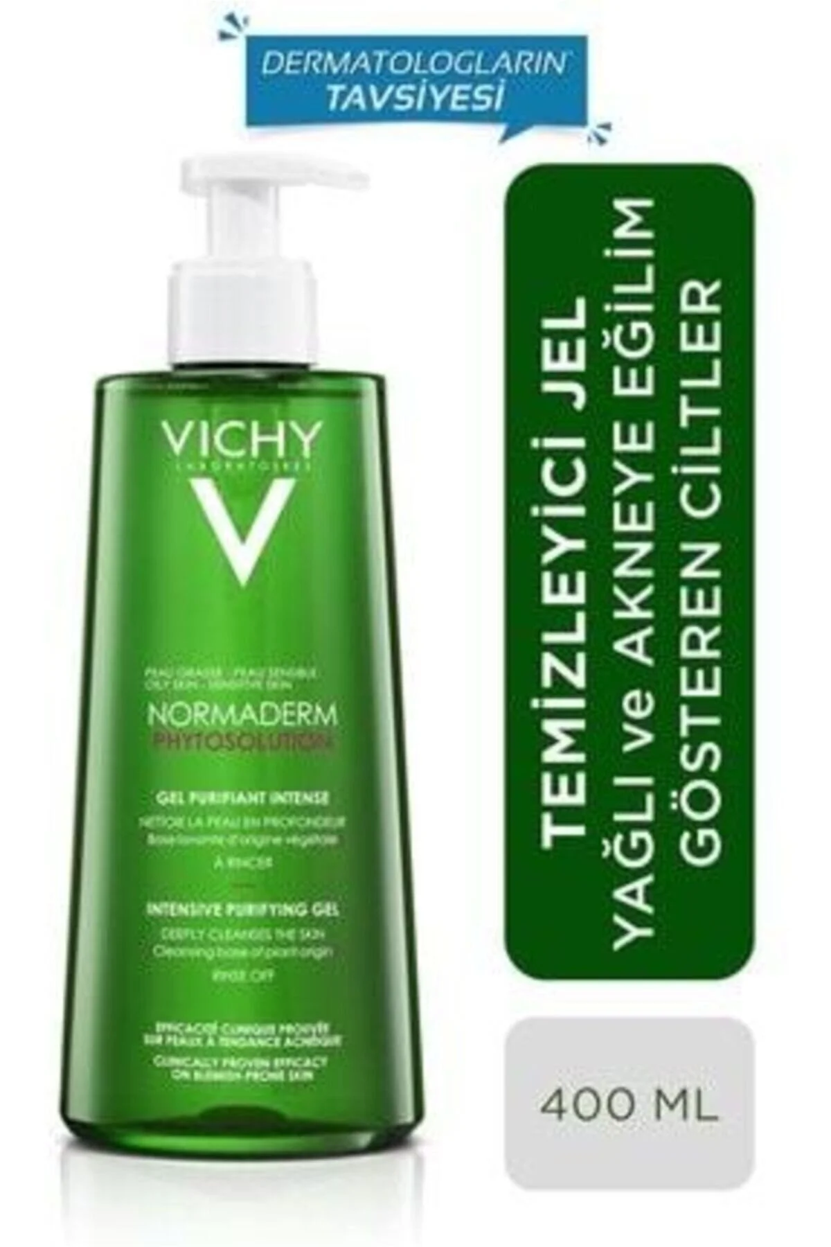 پاک کننده صورت NORMADERM PHYTOSOLUCTION در حال انجام ژل 400 میل ویشی Vichy