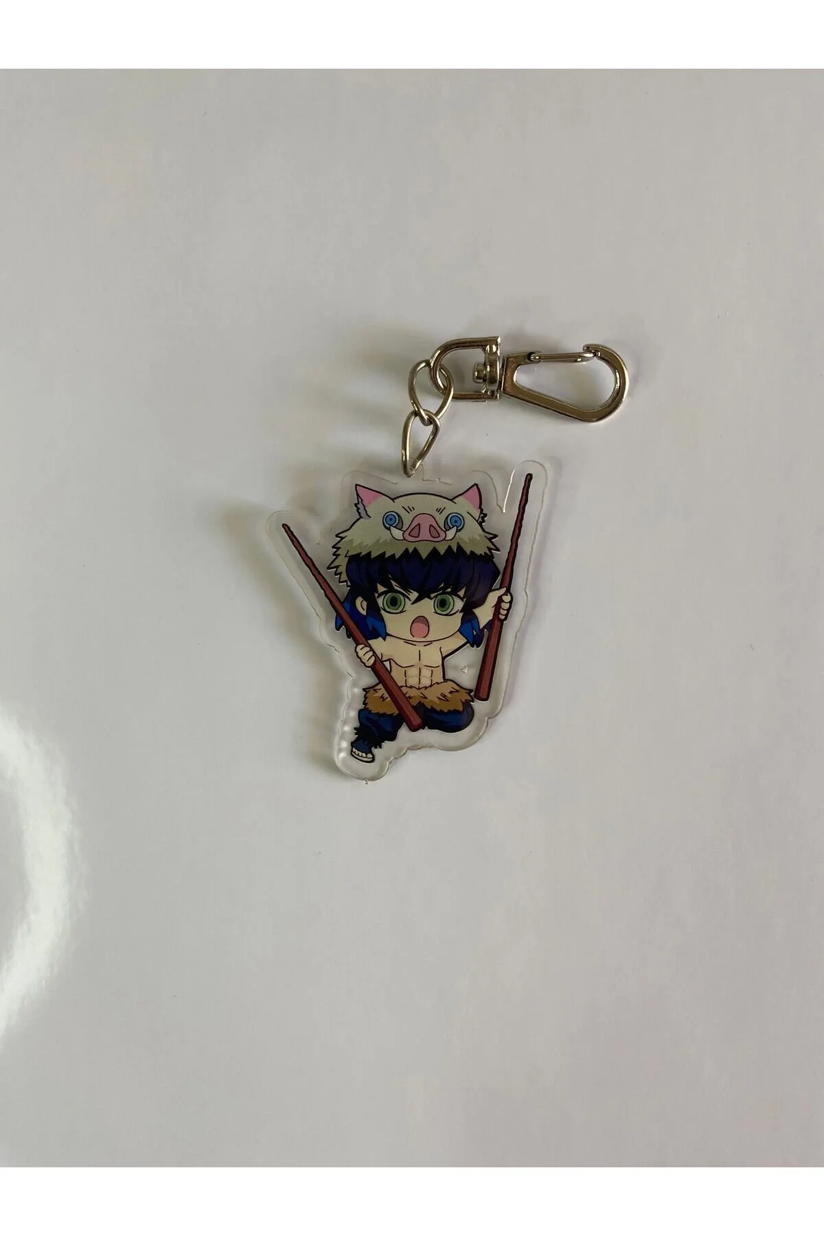 جلیقه کلید انیمه DEMON SLAYER INOSUKE ANIME KEYCHAIN BAG CHARM Hara Company