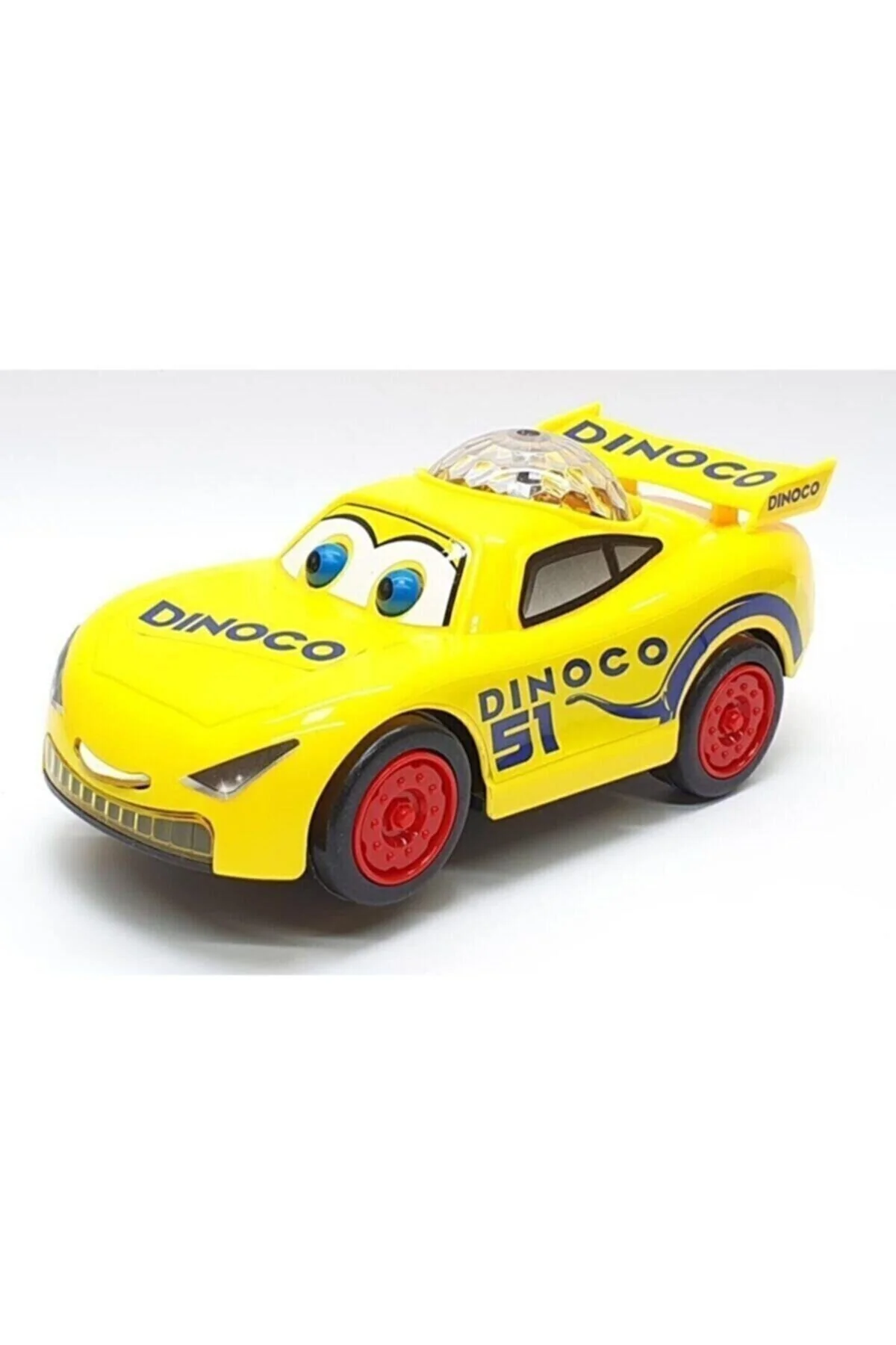 ماشین اسباب بازی ماشین‌ها موزیکال با زبان روشن روی زرد بالا Şimşek Mcqueen
