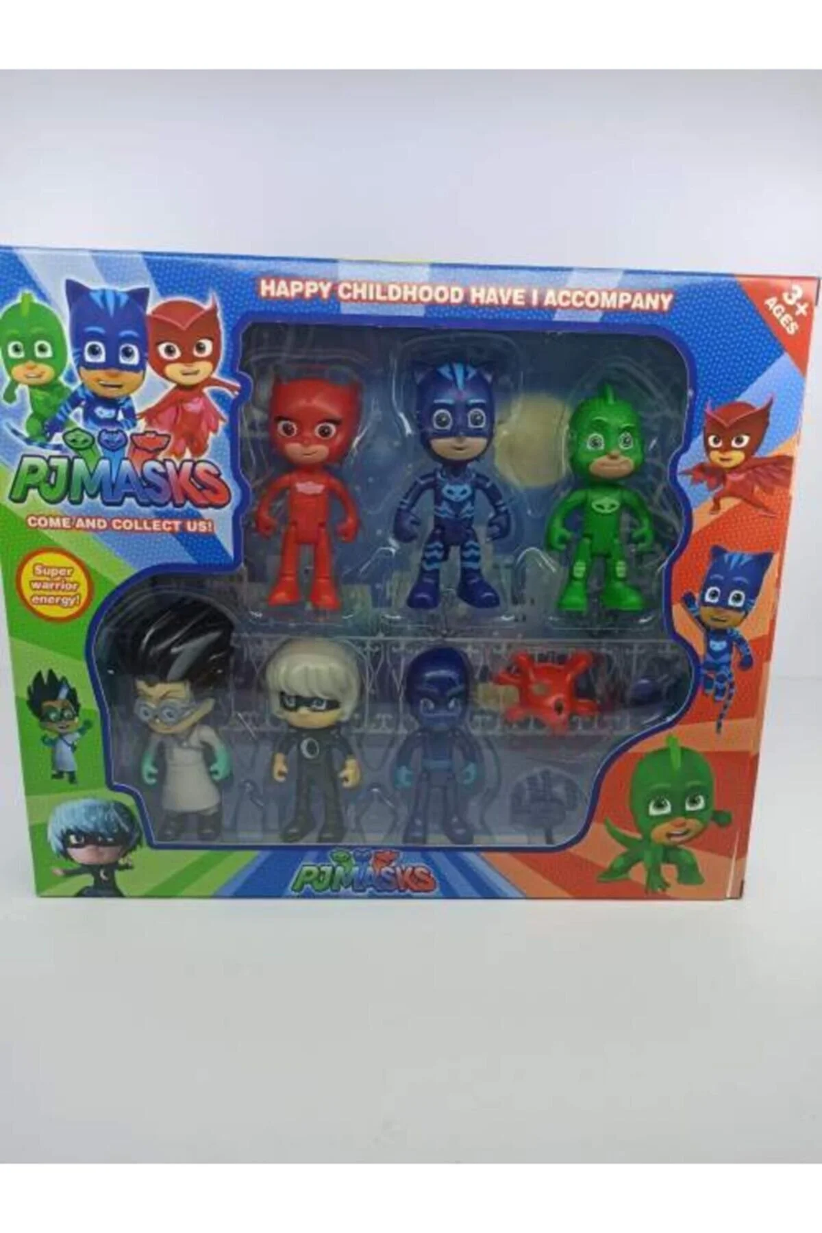 اسباب بازی های فیگور دیگر ماسک پی جی 6 شکل 4 لوازم جانبی 10 تکه Pj Masks