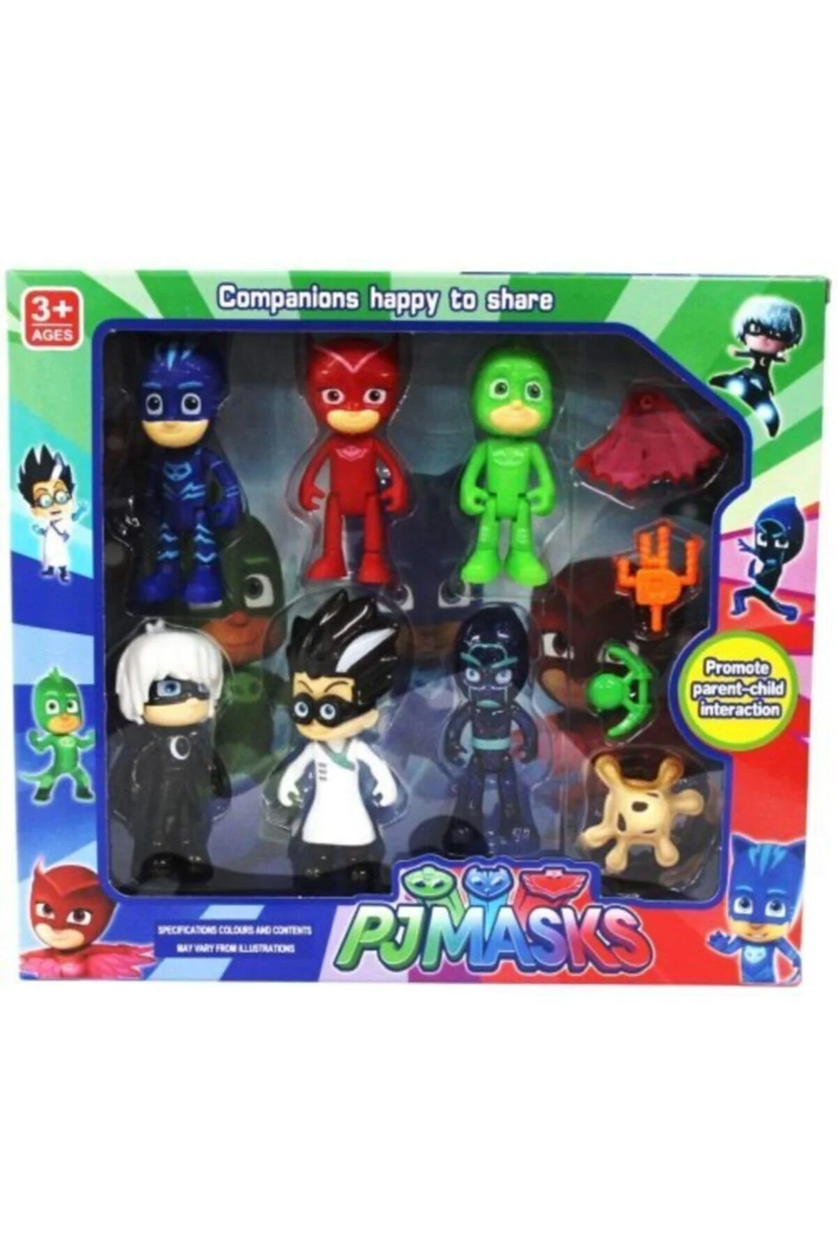 اسباب بازی های فیگور دیگر مجموعه 6 عدد PJMASK Pj Masks