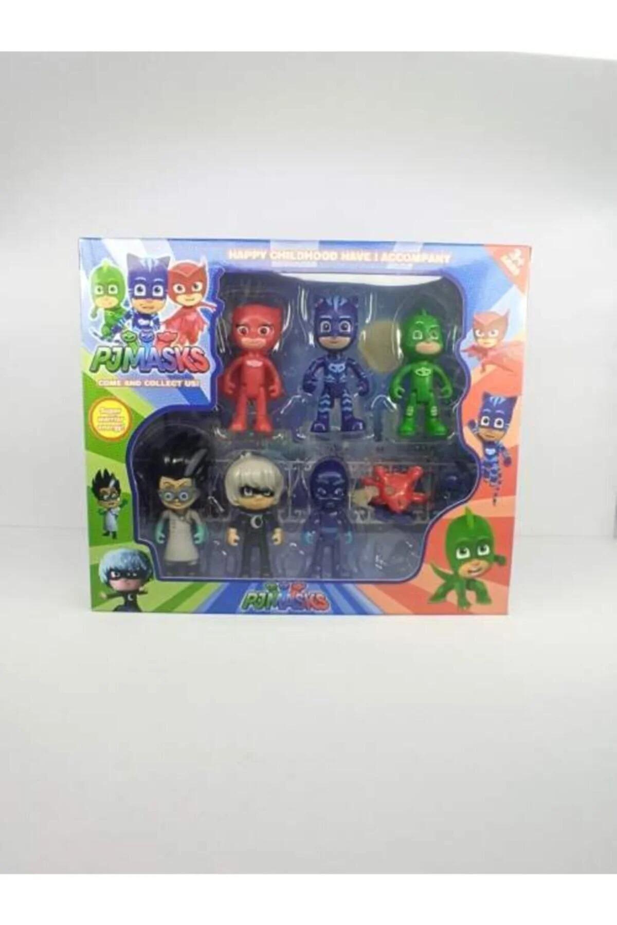 اسباب بازی های فیگور دیگر ماسک پی جی 6 شکل 4 لوازم جانبی 10 تکه Pj Masks