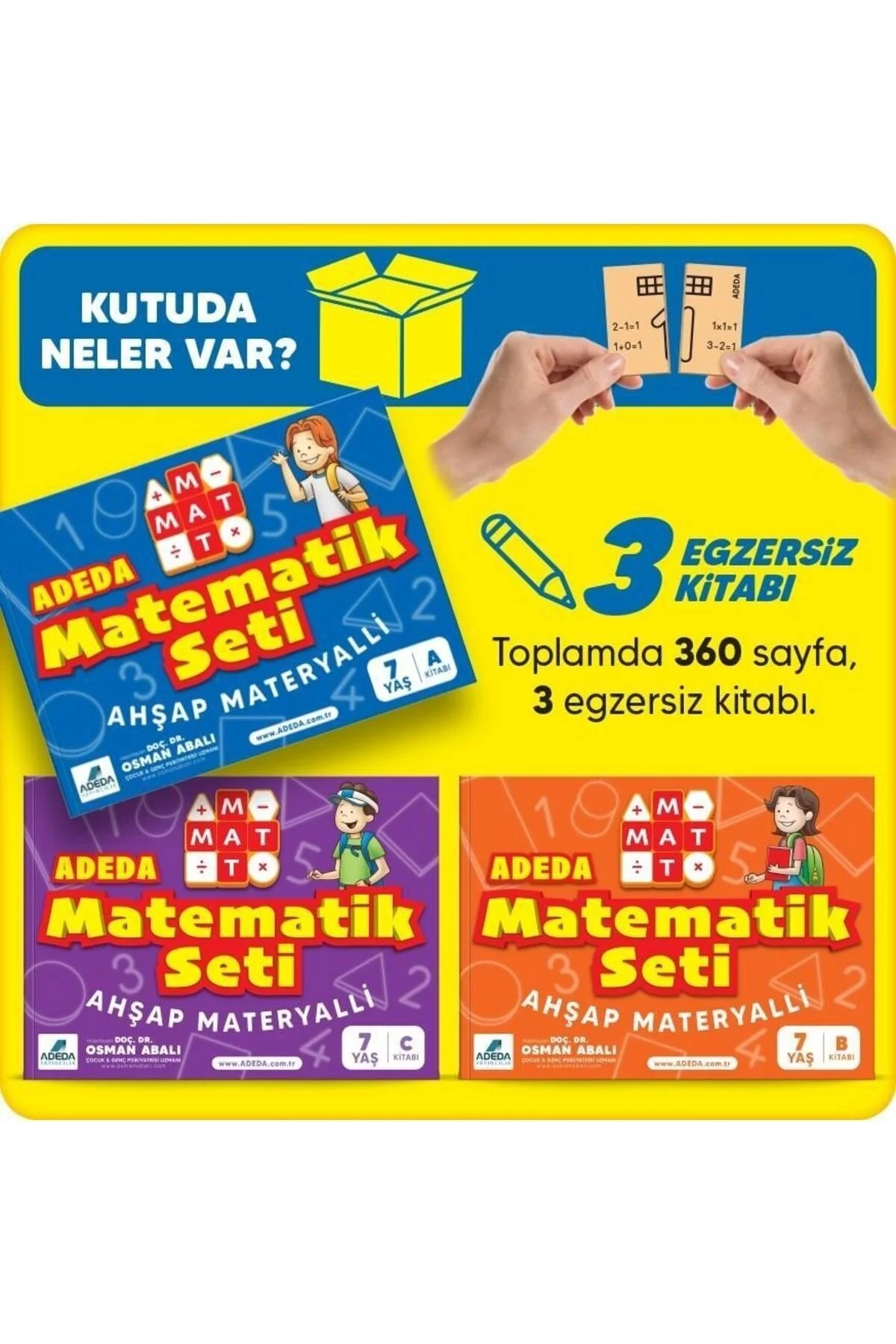کتاب های فعالیت و آموزشی ریاضیات آدا 7 سال مجموعه Adeda Yayınları