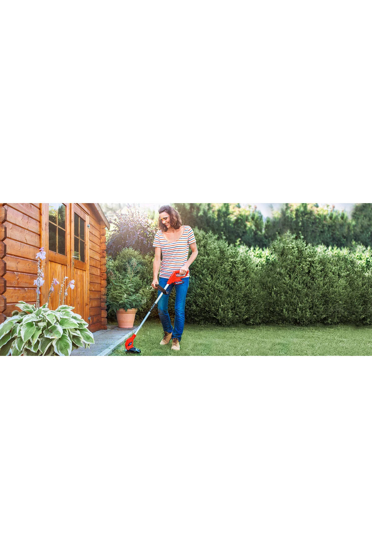 ماشین برش لبه EINHELL GC CT 18 24 LI 1X2.0AH تریمر بی سیم باتری و شارژر 1 2.0 AH شامل آینهل Einhell