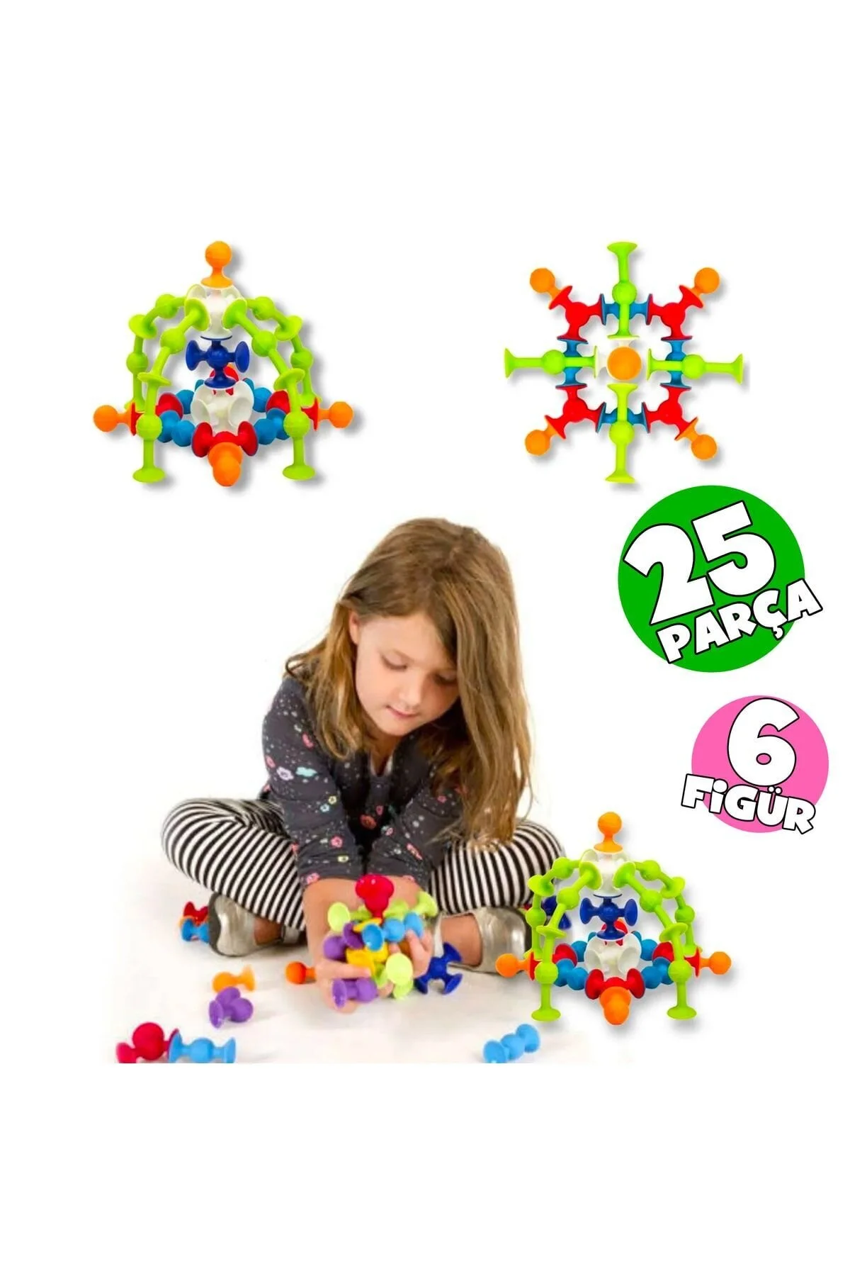 لگو و اسباب بازی های ساخت محور MOLECULE VACUUM 25 PIECES BUILDING BLOCKS FIDGET SENSORY آموزشی از ترکیه ThinkMaster