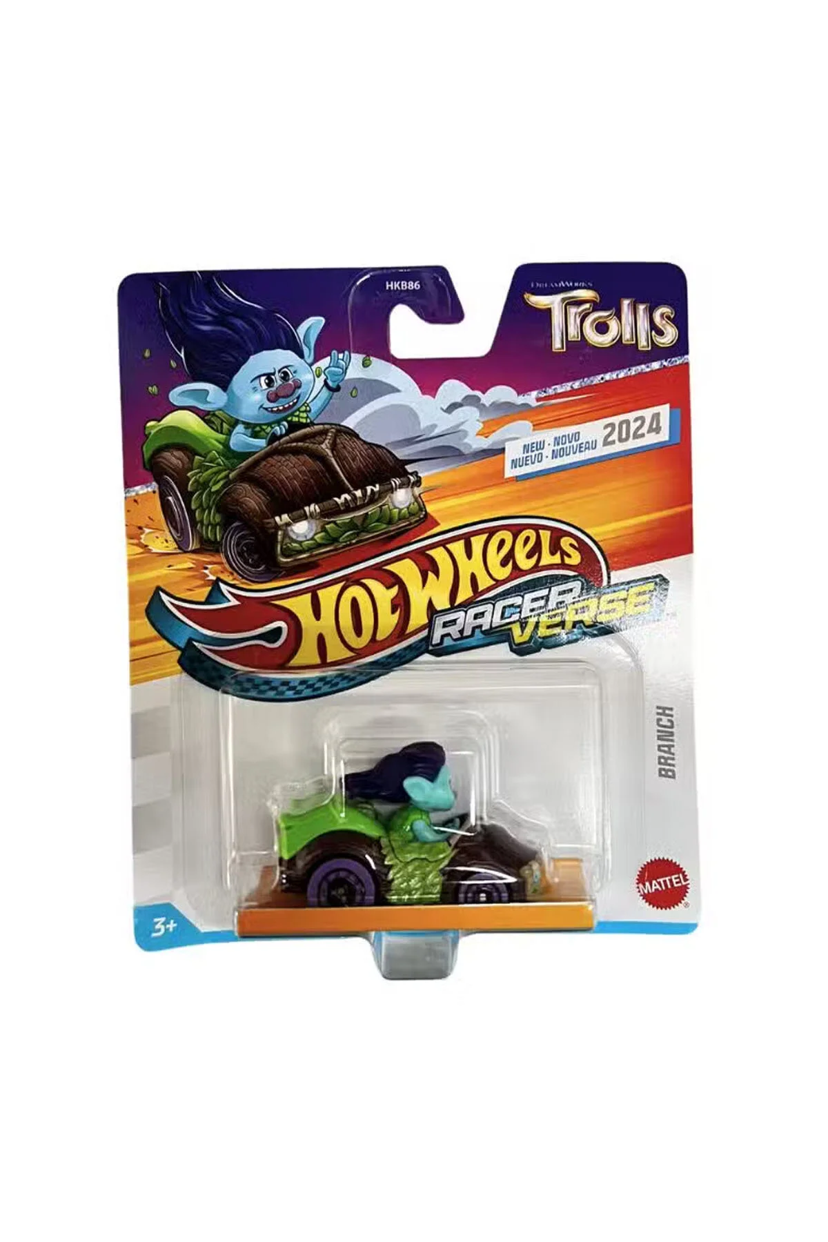 ماشین اسباب بازی RACERVERSE SINGLE CARS BRANCH HRT34 AGES 3+ HOT WHEELS