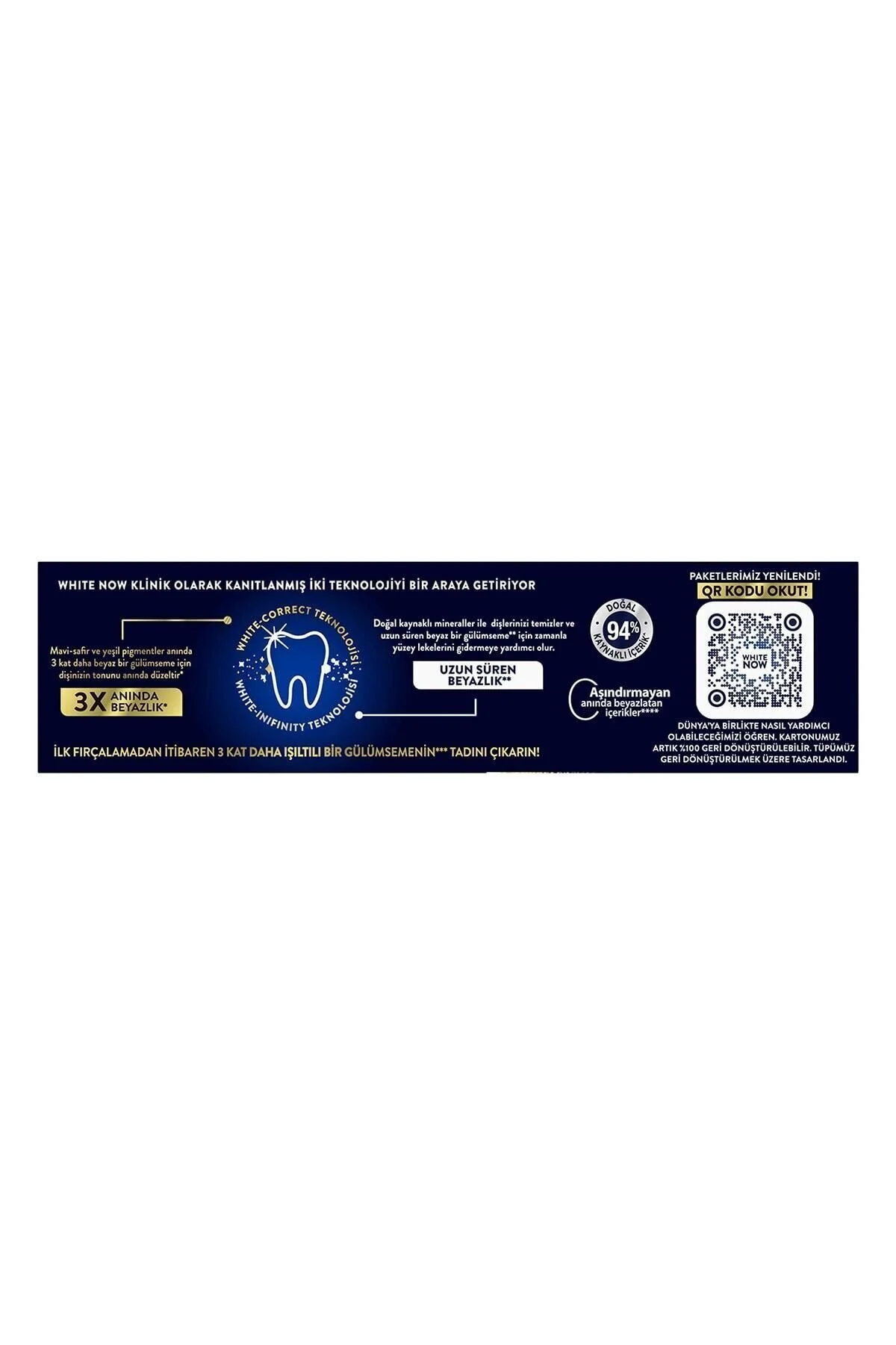 خمیر دندان سفیدکننده سیگنال مدل White Now Gold حجم 75 میلی لیتر Signal