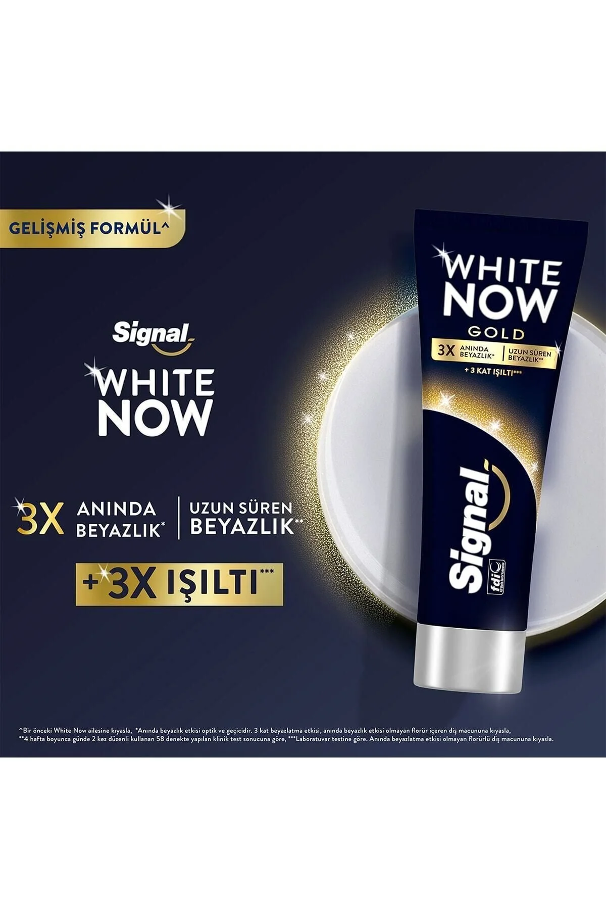 خمیر دندان سفیدکننده سیگنال مدل White Now Gold حجم 75 میلی لیتر Signal