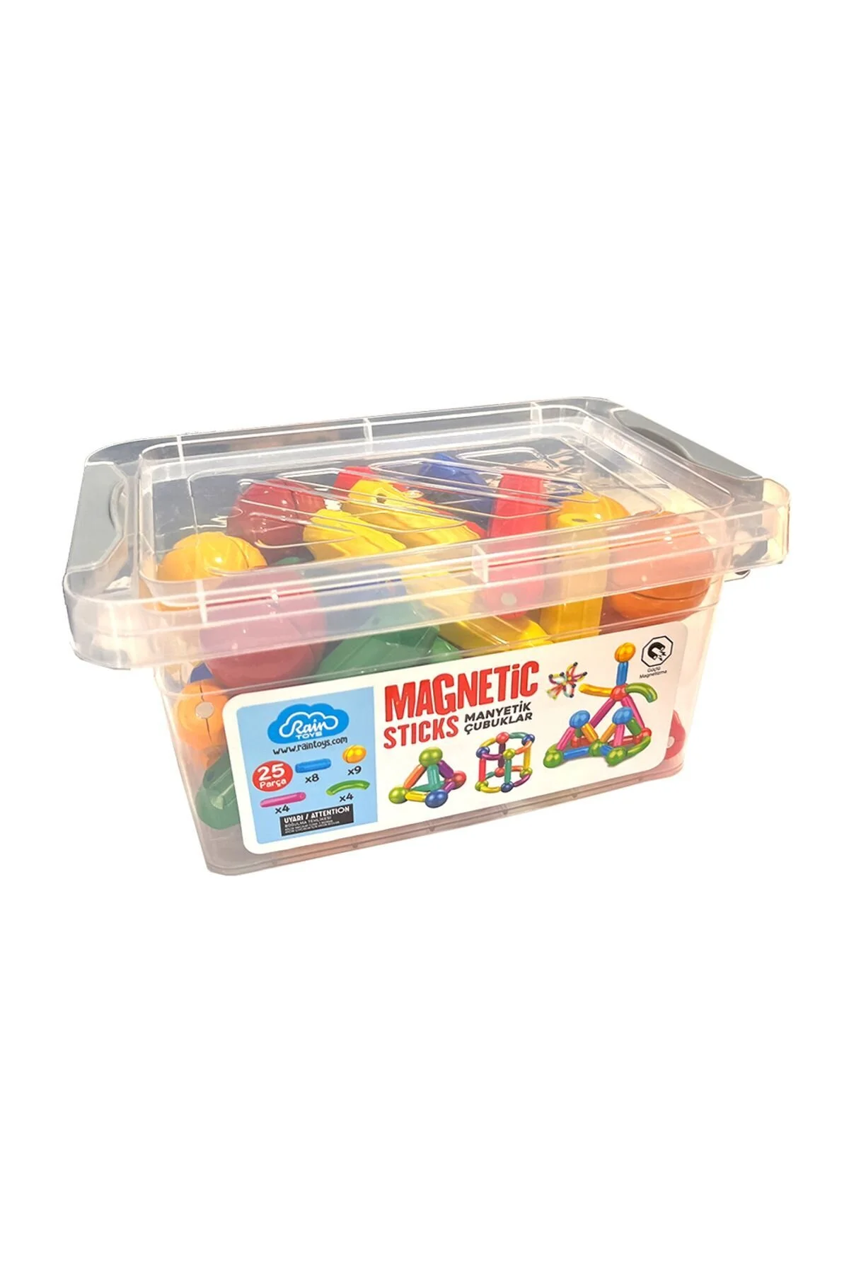 لگو و اسباب بازی های ساخت محور پازل آموزشی MAGNETIC STICKS SET 25 PIECES FUN از ترکیه raintoys