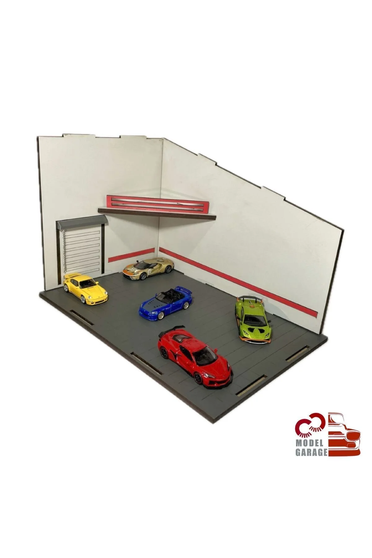 مدل خودرو 1 64 SCALE تعمیرگاه پارکینگ DIORAMA DIECAST DISPLAY STAND RACK CAR GARAGE TOY اورجینال ÜRETİM