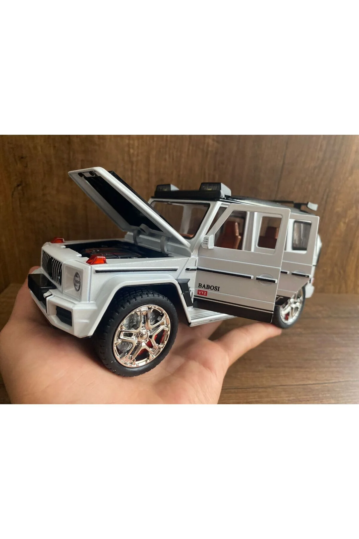 مدل خودرو MERCEDES G65 JEEP CAR G63 BRABUS ROCKET درهای فلزی باز اورجینال scntoys