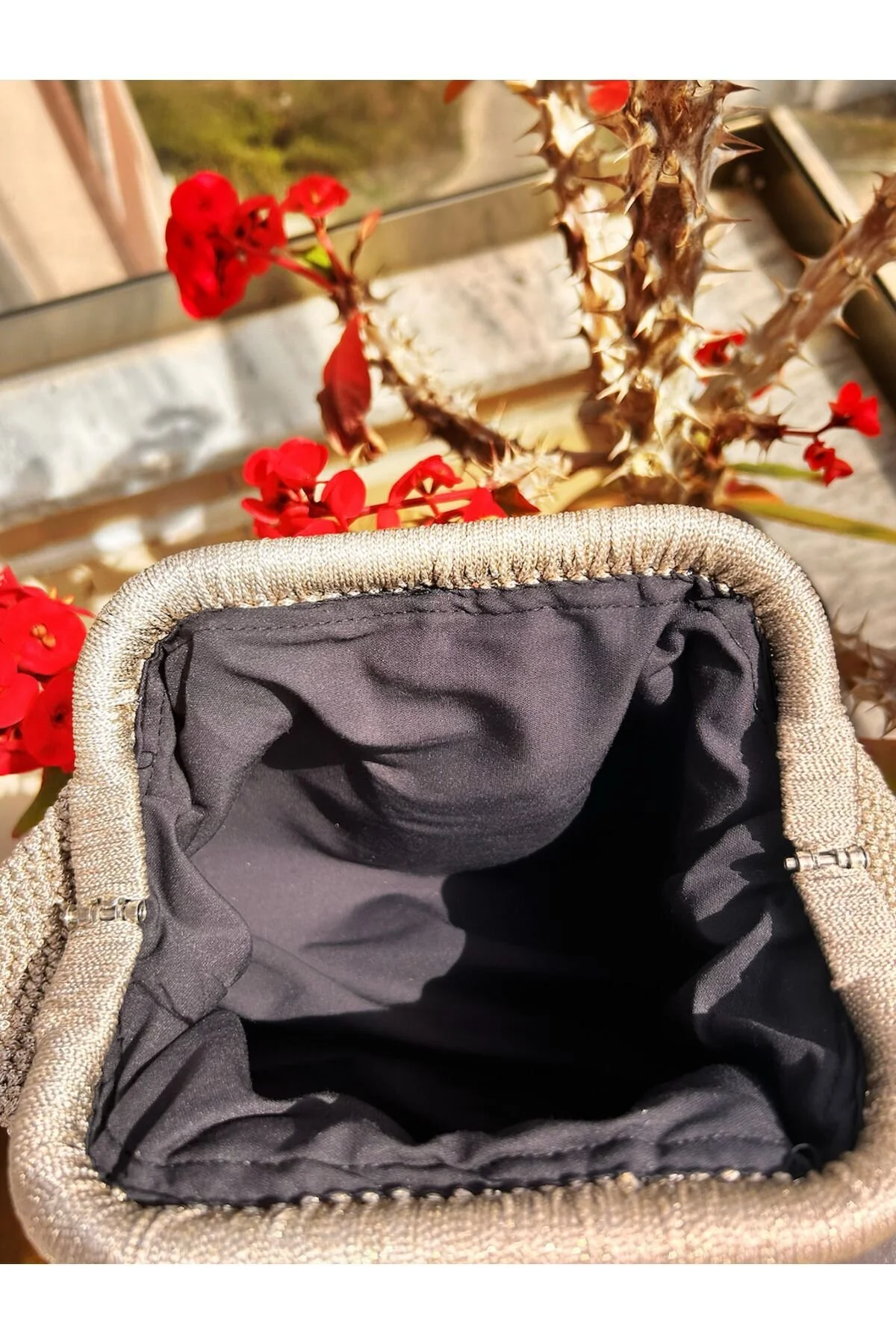 کیف دستی طلایی زنانه دستگیره اورجینال Atelier La Belle