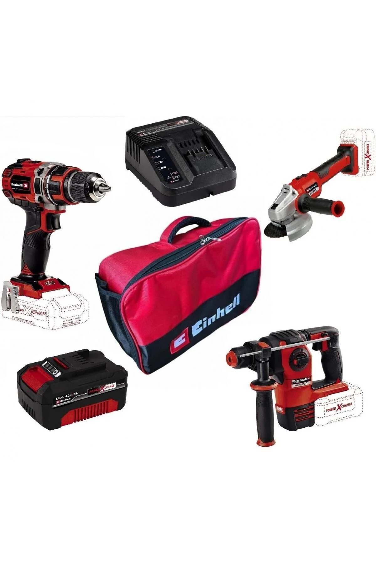 TE TK 18 LI CORDLESS MULTI TOOL با کیف تنظیم شده است آینهل Einhell