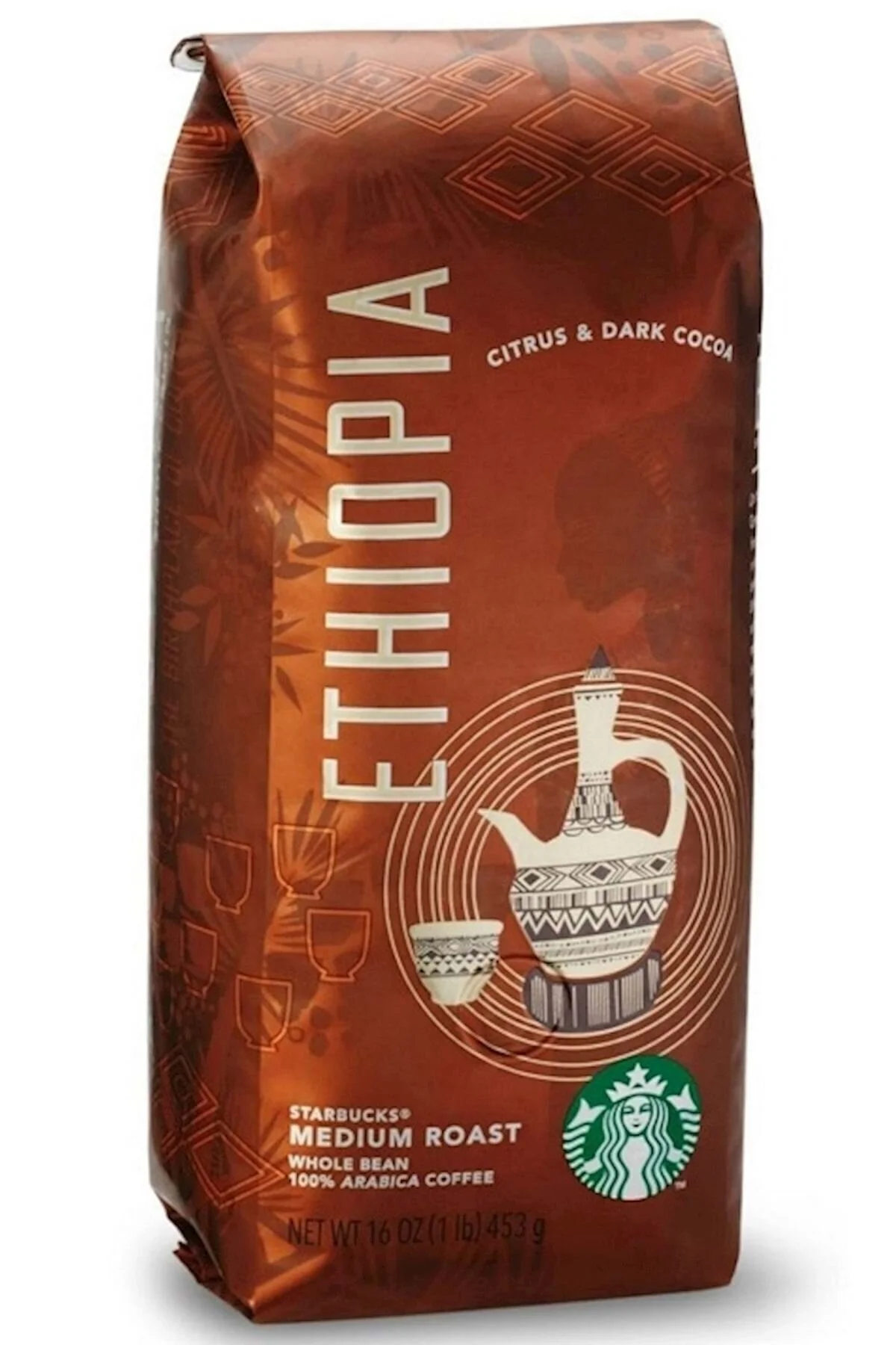 قهوه فیلتر و دانه کامل اتیوپی 250 گرم استارباکس Starbucks