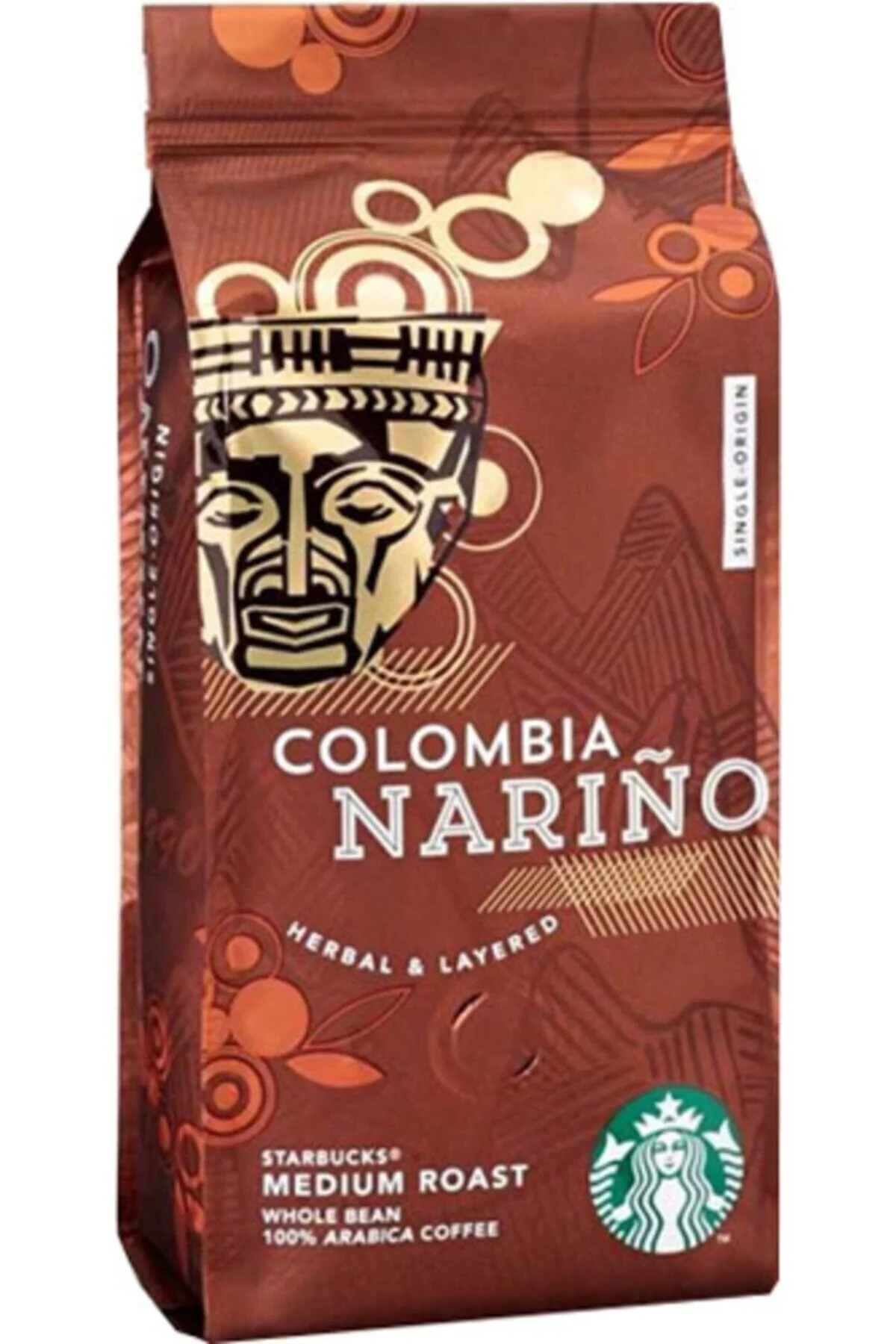 قهوه فیلتر و دانه کامل های نارینو متوسط ​​روست ۲۵۰ گرمی کلمبیا استارباکس Starbucks