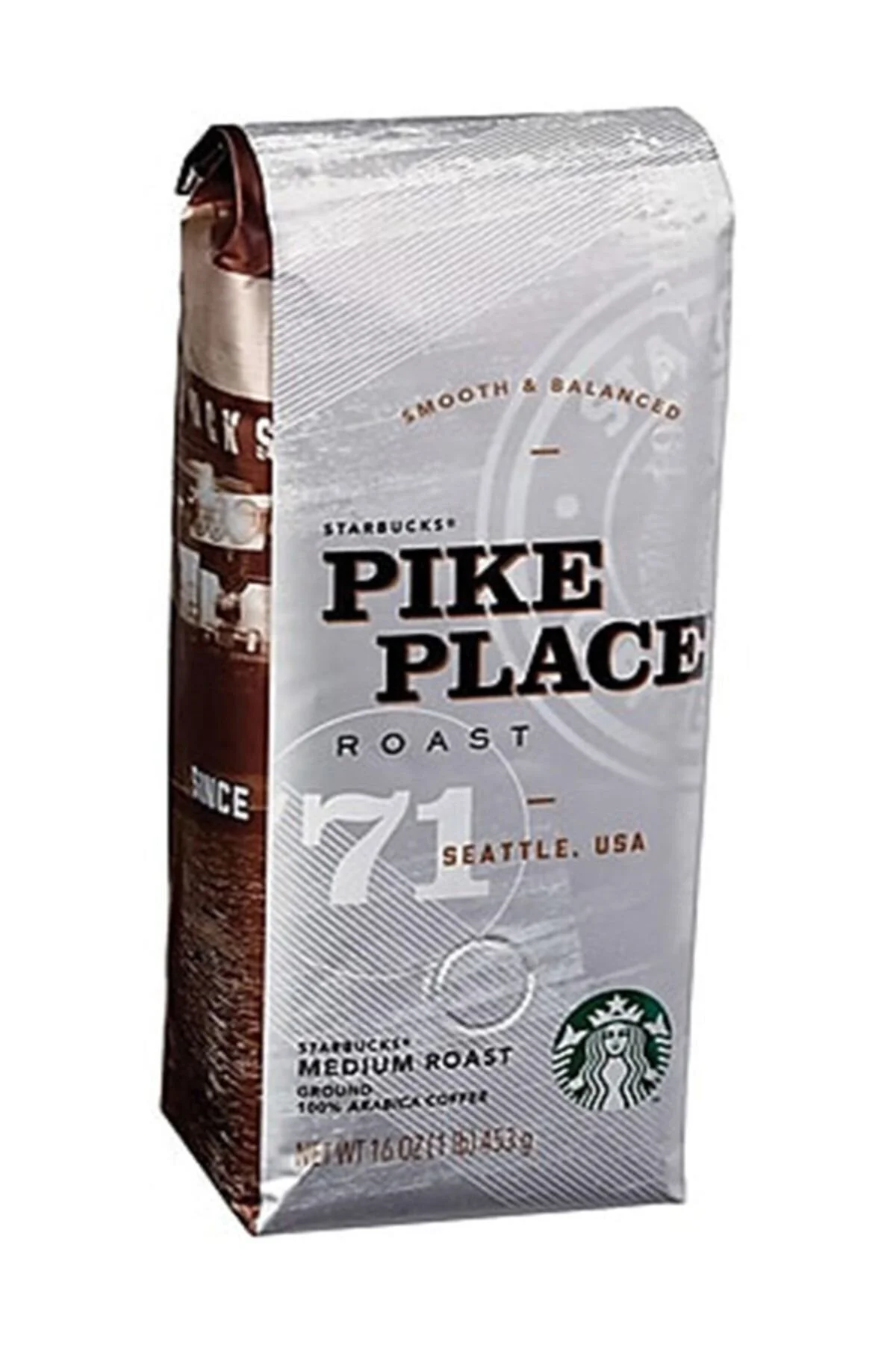 قهوه فیلتر و دانه کامل صافی PIKE PLACE 250 گرم آسیاب برای ساز استارباکس Starbucks