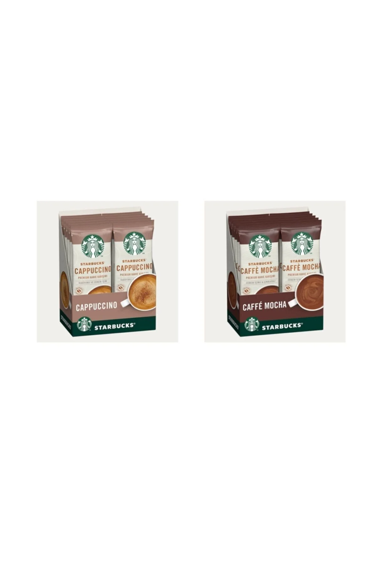 قهوه فوری مجموعه میکس سری MIXED FLAVORS PREMIUM کاپوچینو کافه موکا استارباکس Starbucks