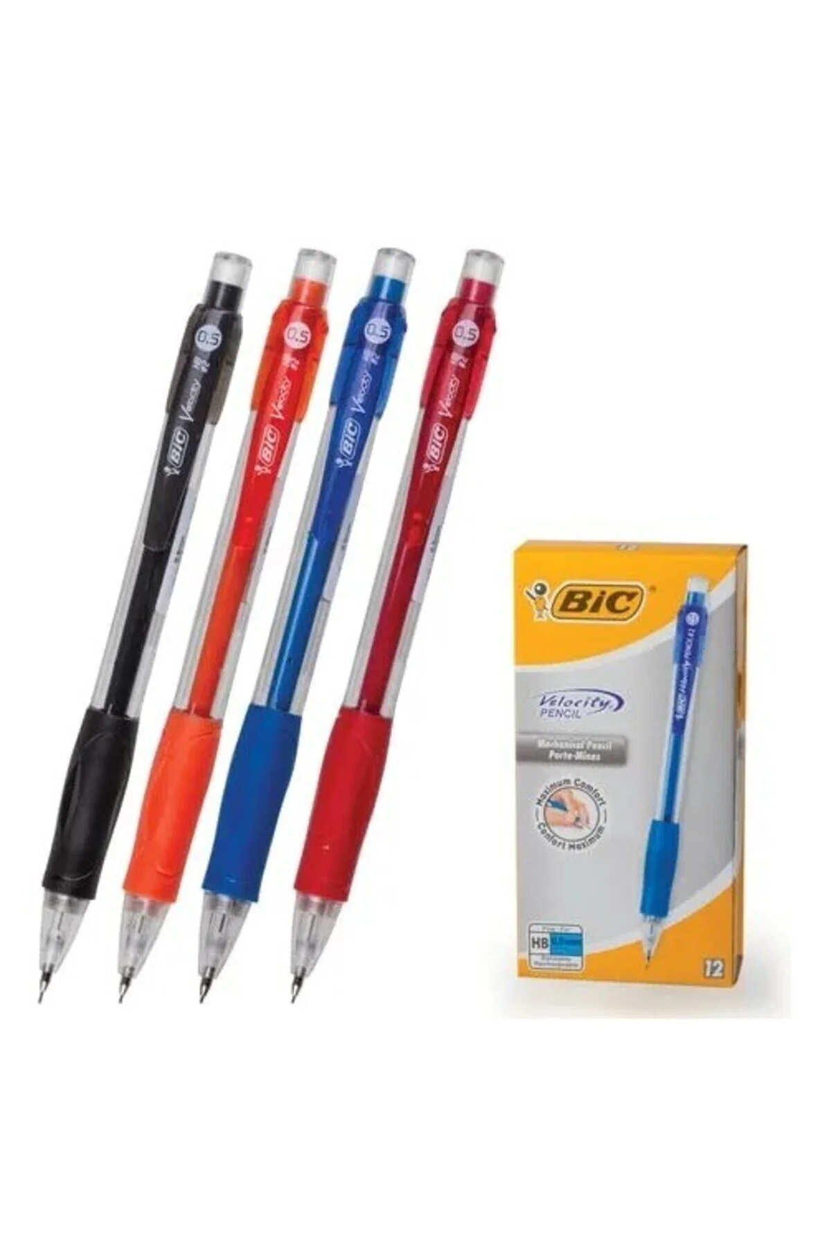 مداد مکانیکی ورساتیل قرمز سرعت 0.5 میلی متر HB 3 SET مجموعه بیک Bic