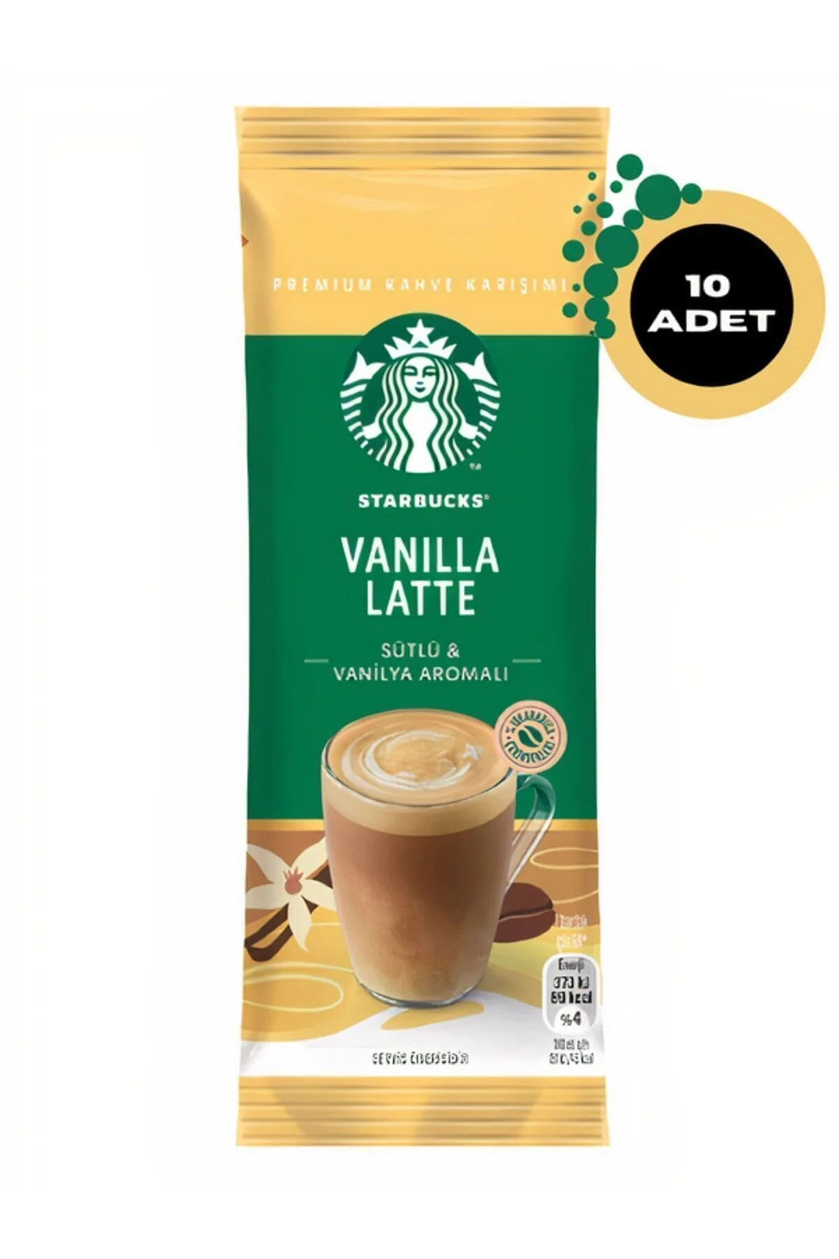 قهوه فوری میکس وانیلی لاته ممتاز 21.5 گرم استارباکس Starbucks