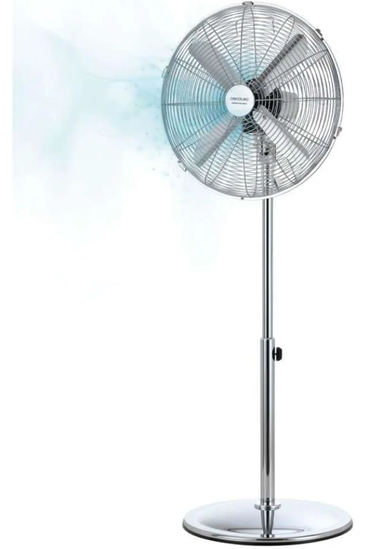پنکه نقره‌ای 620 یکپارچهسازی با سیستمعامل به سبک 50W کروم آبکاری 16 قطر 4 بالدار 3 ارتفاع سریع انتشار قابل تنظیم  CECOTEC