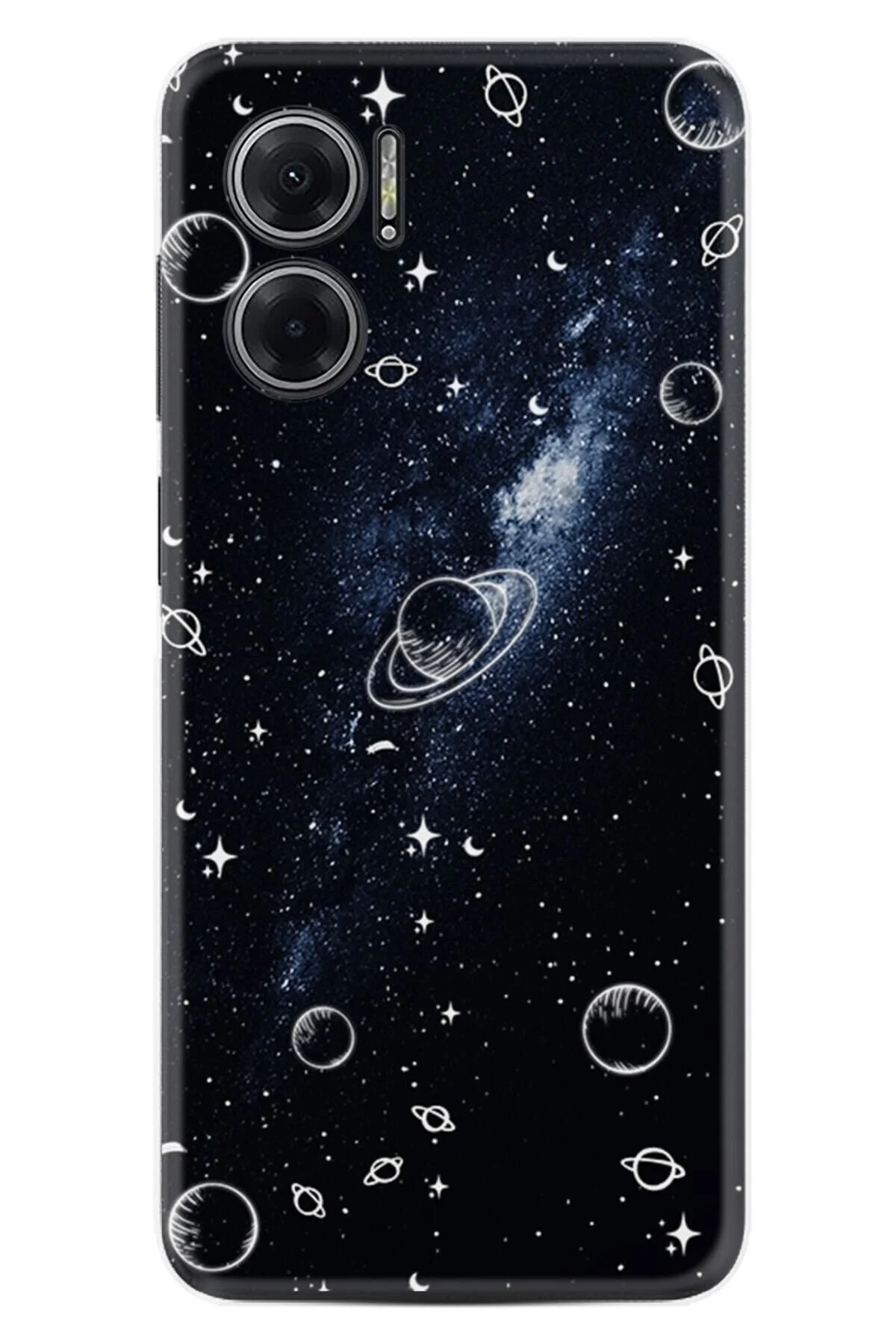 کاور و قاب XIAOMI REDMI NOTE 11E CASE ILLUSTRATED SILICONE PLATINUM SERIES GALAXYS Kılıfland