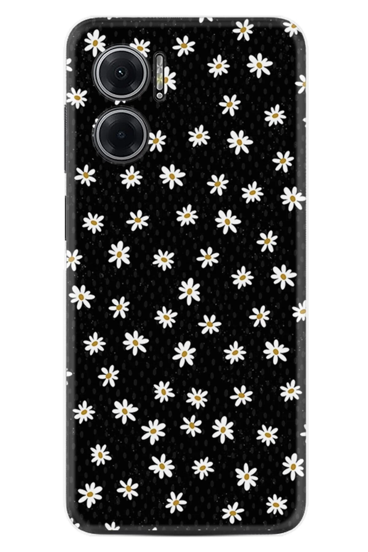 کاور و قاب XIAOMI REDMI NOTE 11E CASE ILLUSTRATED SILICONE PLATINIUM SERIES DAISIES Kılıfland
