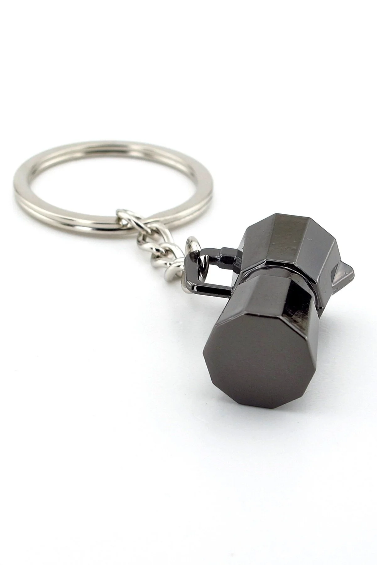 جلیقه کلید جاکلیدی فلزی آنتراسیت عاشق قهوه موکا POT شکل KC123 Solfera