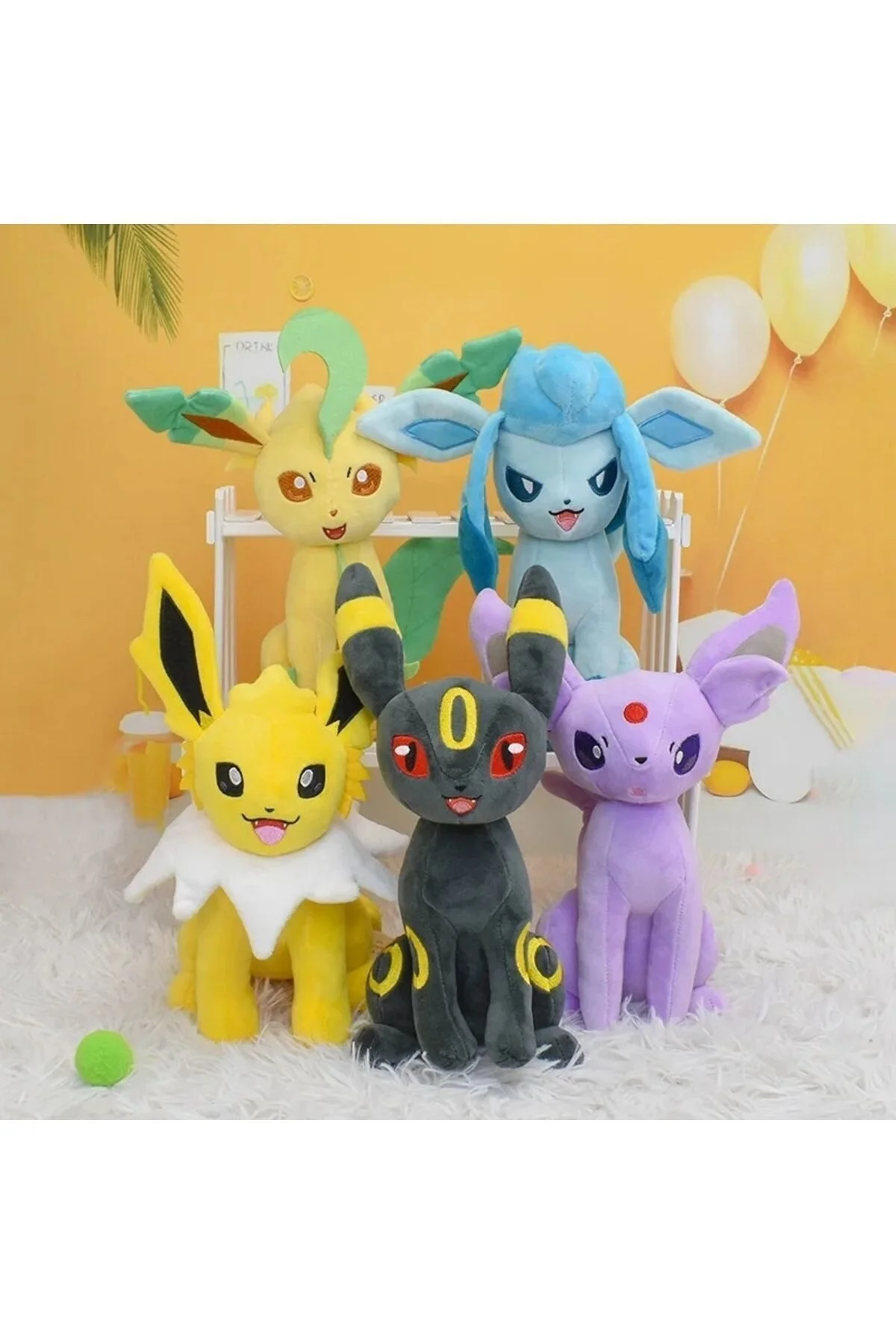 اسباب بازی های پشمی EEVEE EVOLUTIONS POKEMON مخمل خواب دار VAPOREON SYLVEON GLACEON OMBREON Takara Tomy