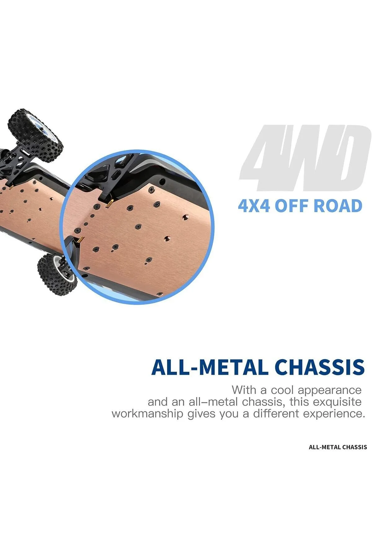 ماشین RC اتومبیل خارج از جاده با سرعت بالا پالت 1 12 هرتز 75 کیلومتر در ساعت 4WD RTR METAL toystower