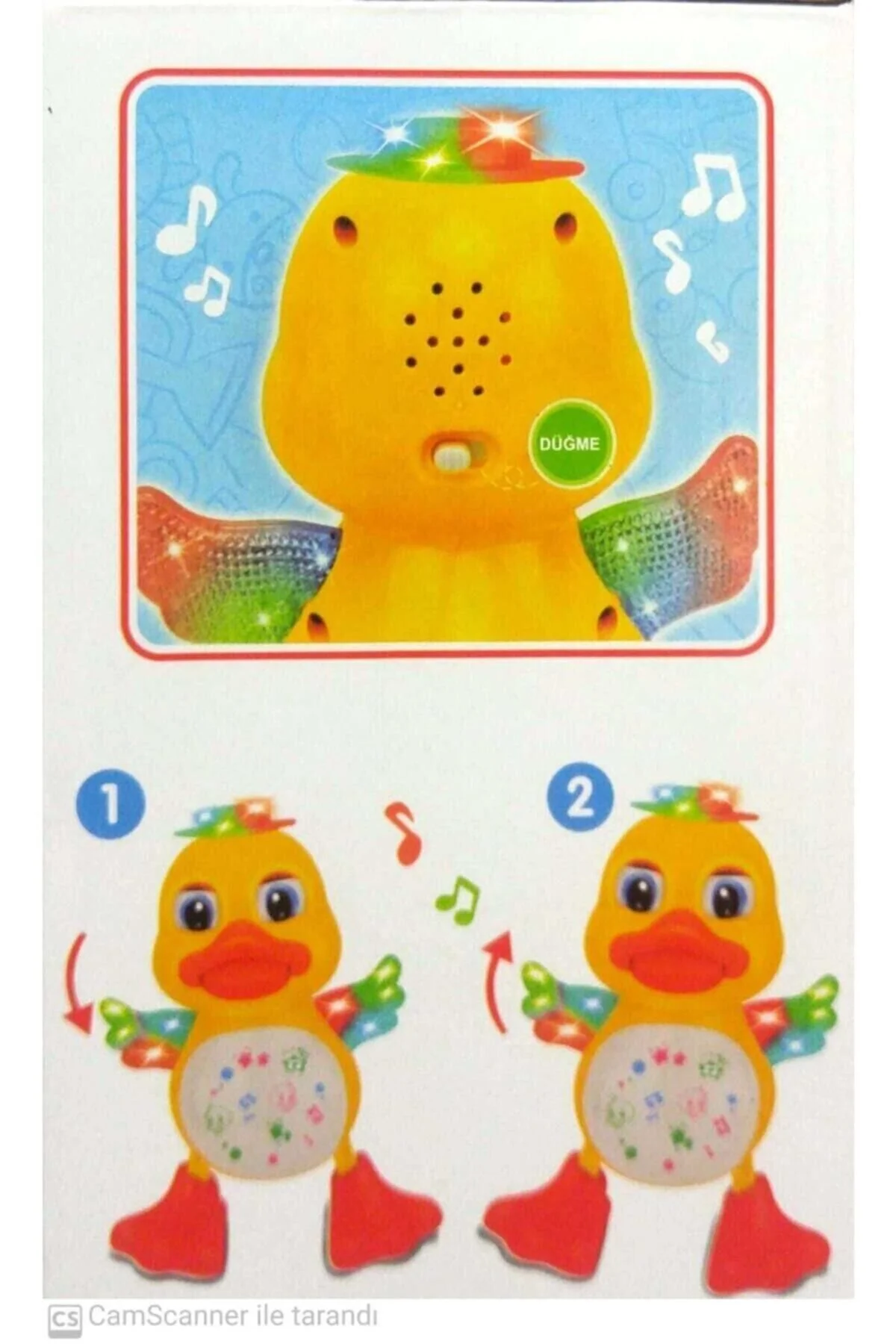 اسباب بازی های فیگور دیگر اردک رقصنده با باتری اورجینال YOYO TOYS